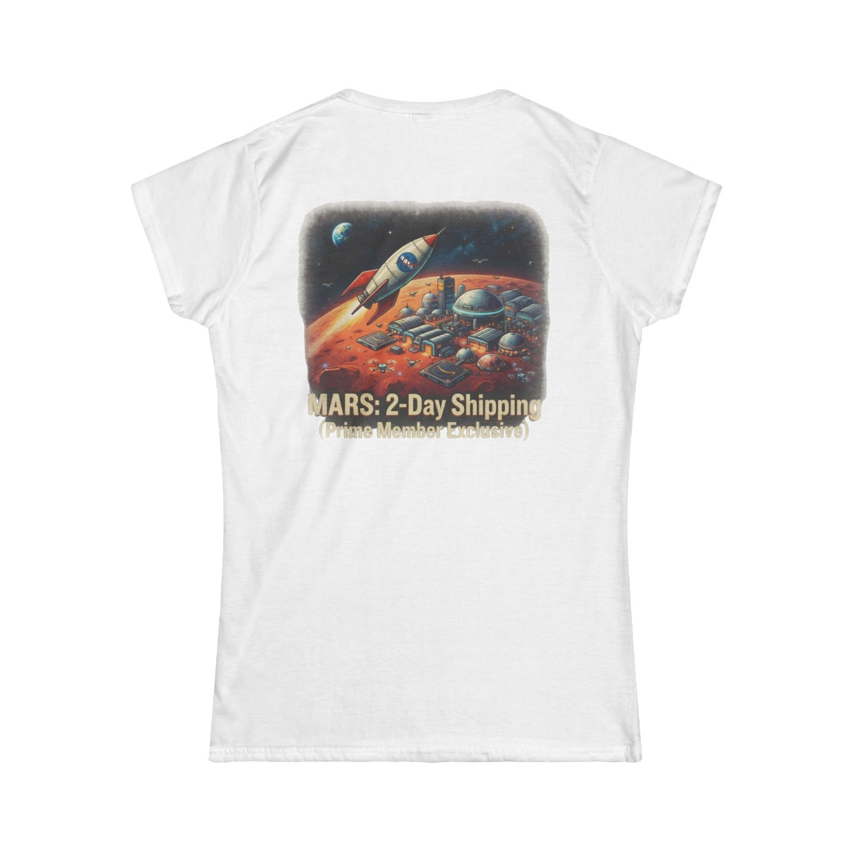 Color: White | Mars 2 Day Shipping Women's Tee