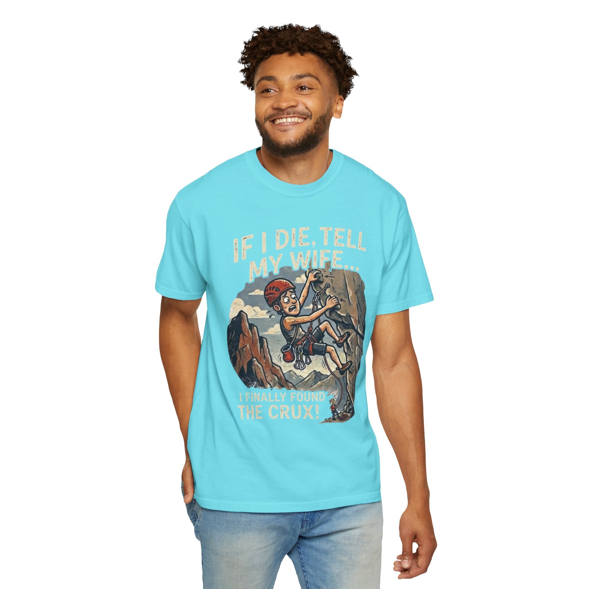 "Found the Crux" Unisex Garment-Dyed Tee