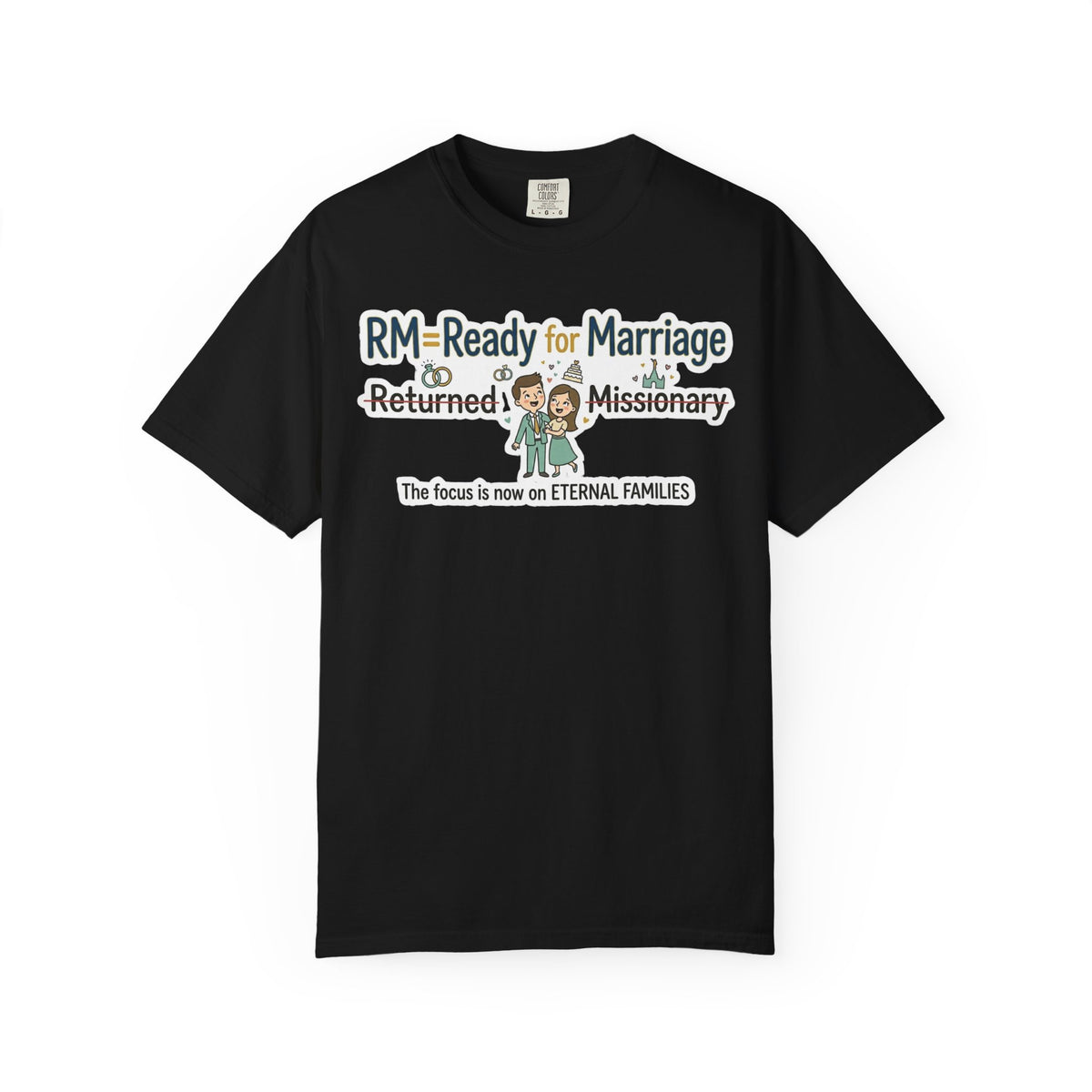Color: Black | RM: Ready for Marriage (Probably Not) | Garment-Dyed Tee — AttitudeShirts