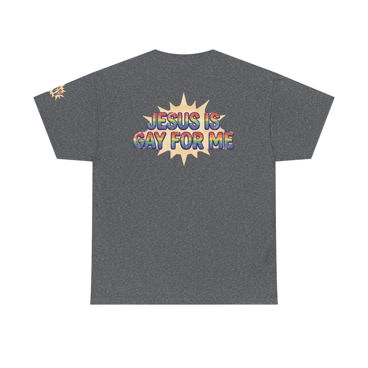 Color: Graphite Heather | Jesus is Gay For Me Premium Graphic Tee
