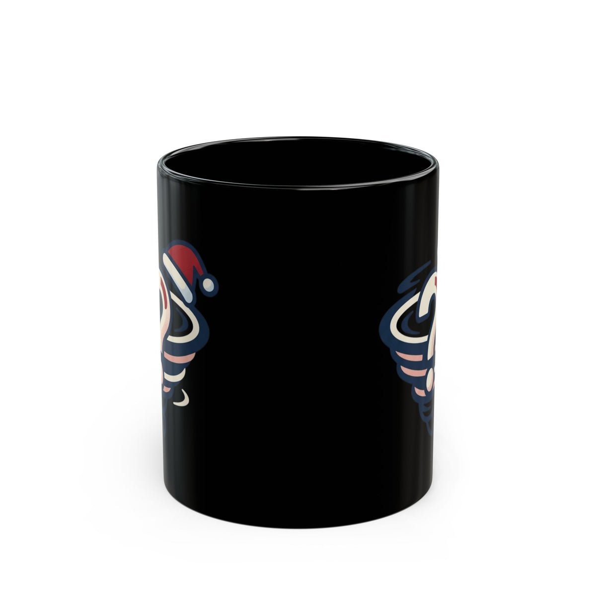 "Mystery On 34th Street" Black Ceramic Mug — Graphic