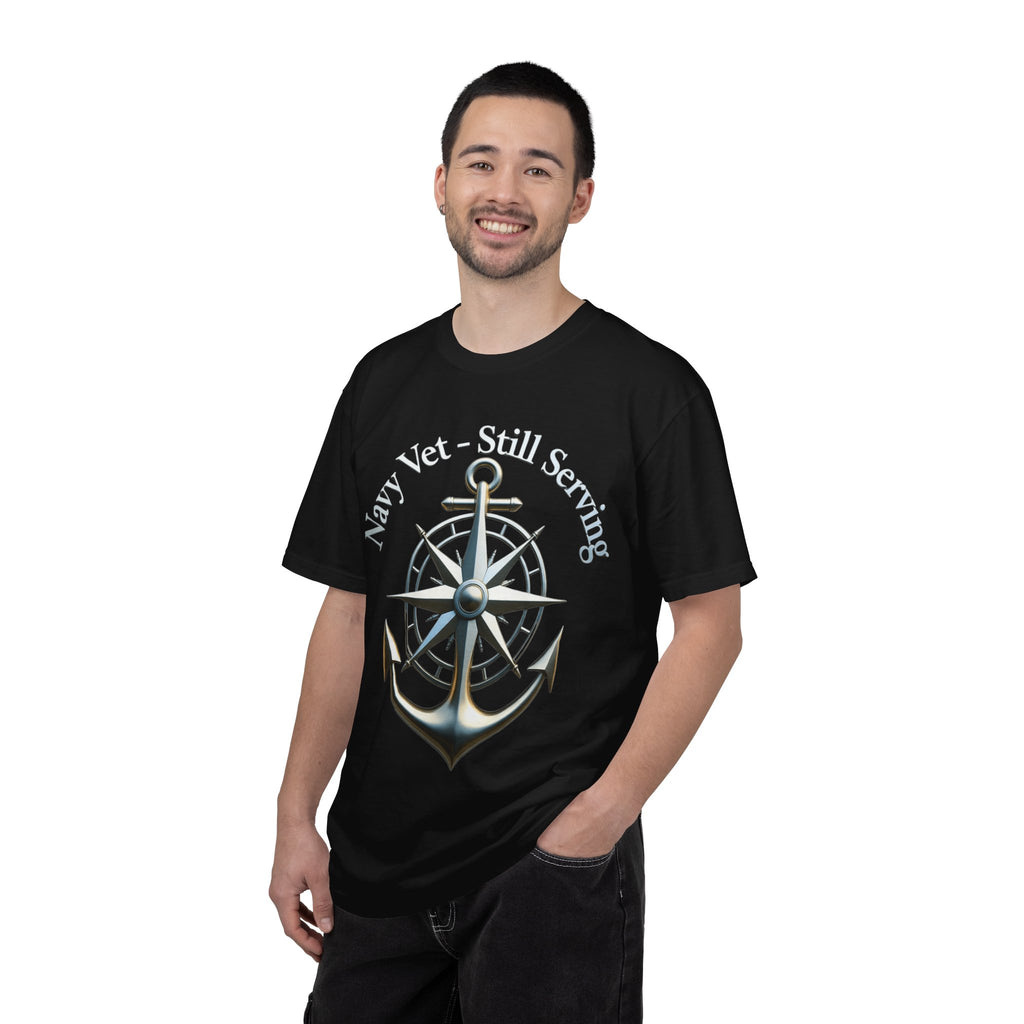 "Navy Vet Still Serving" Unisex Garment-Dyed T-shirt