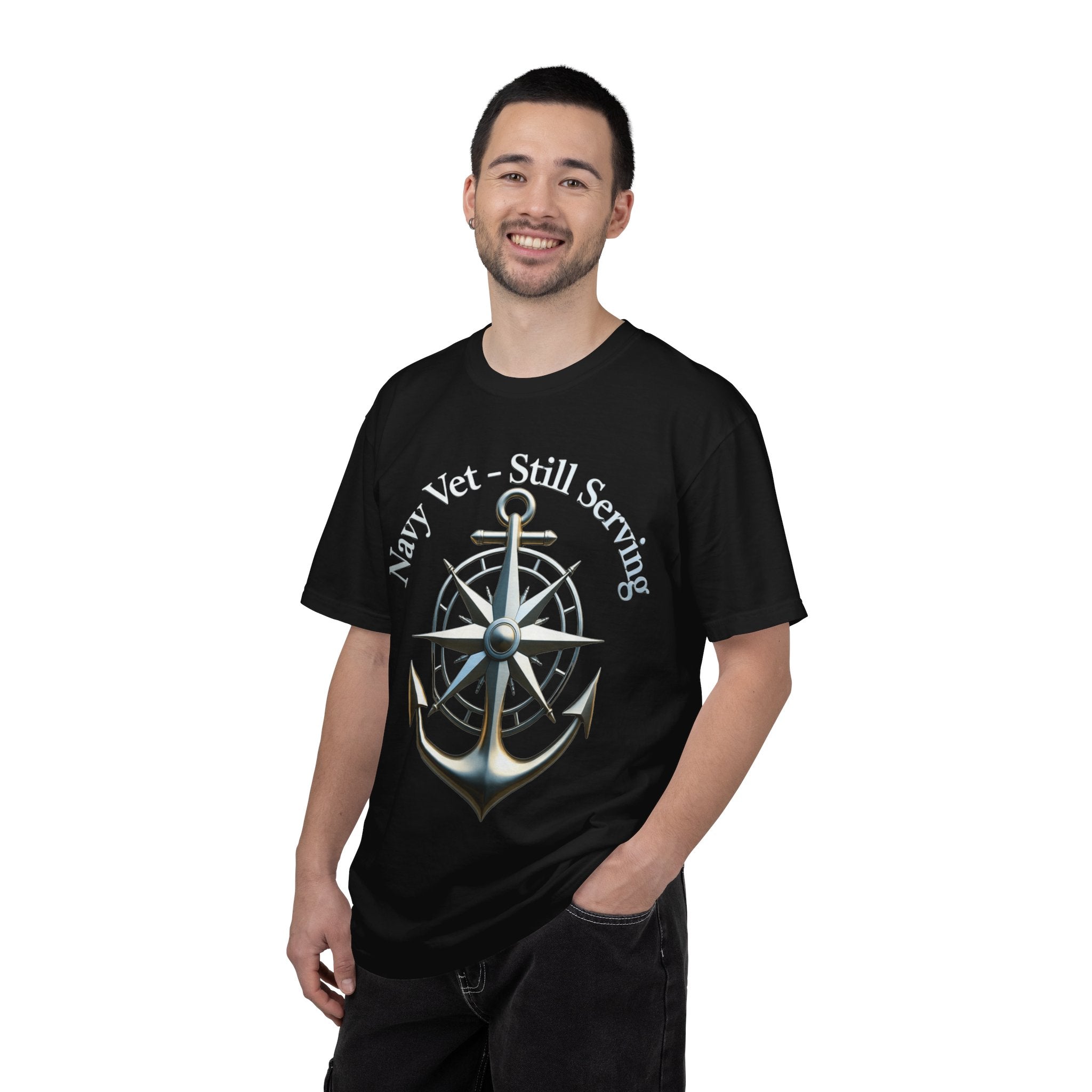 "Navy Vet Still Serving" Unisex Garment-Dyed T-shirt