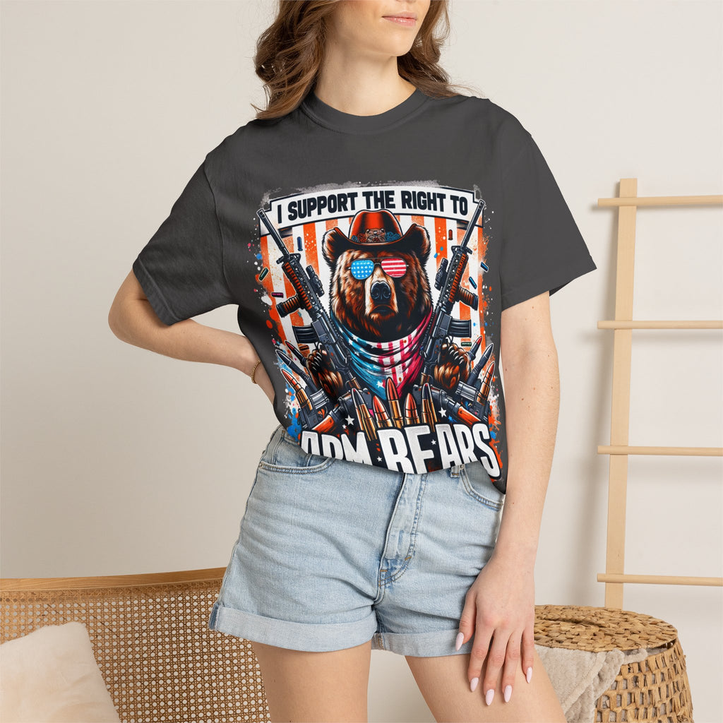 "The Right to Arm Bears" Unisex Garment-Dyed T-shirt