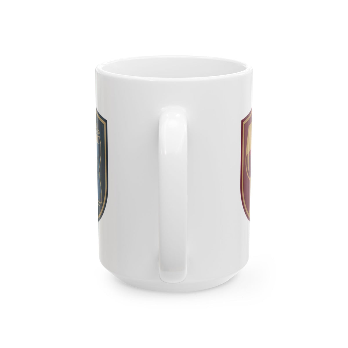 "Uptown-Downtown" White Ceramic Mug — Graphic
