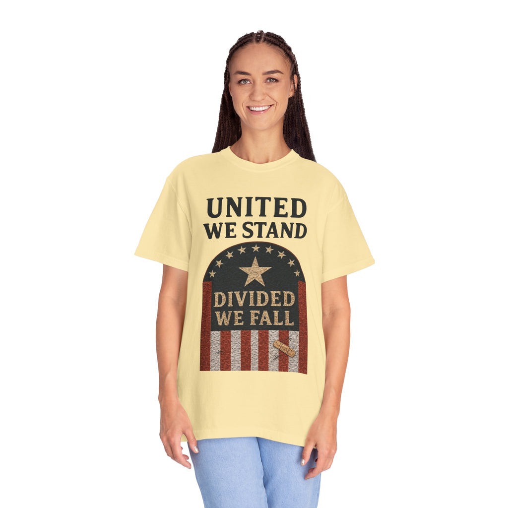 "UNITED WE STAND" Unisex Garment-Dyed T-shirt