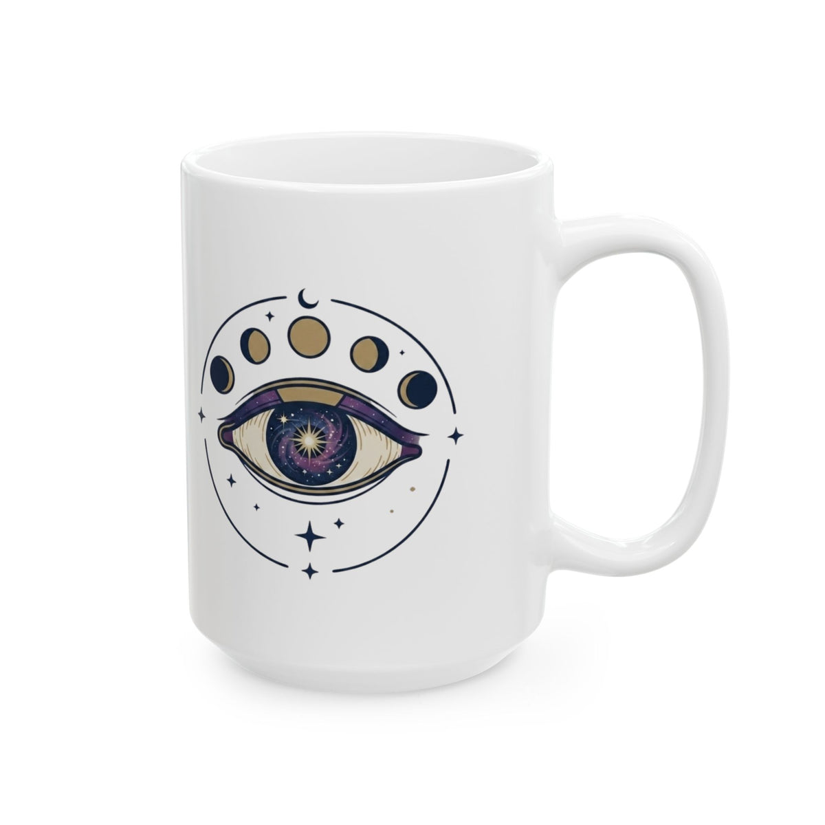 "Trust the Universe" White Ceramic Mug — Graphic