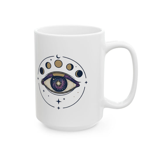 "Trust the Universe" White Ceramic Mug — Graphic
