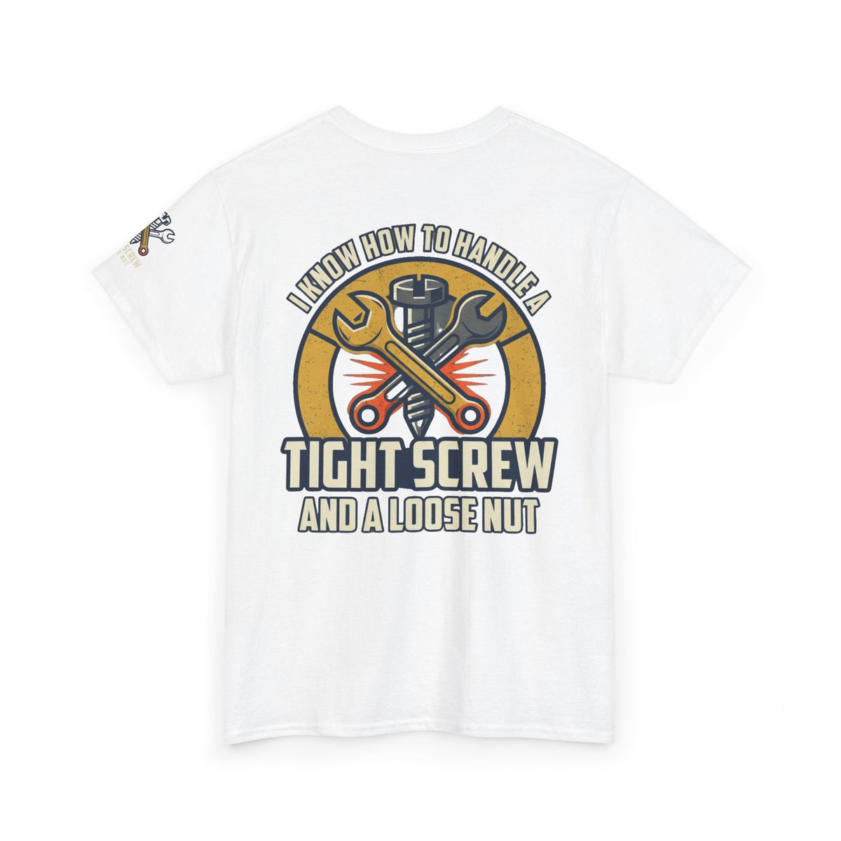 Color: White | Tight Screw and a Loose Nut Premium Graphic Tee