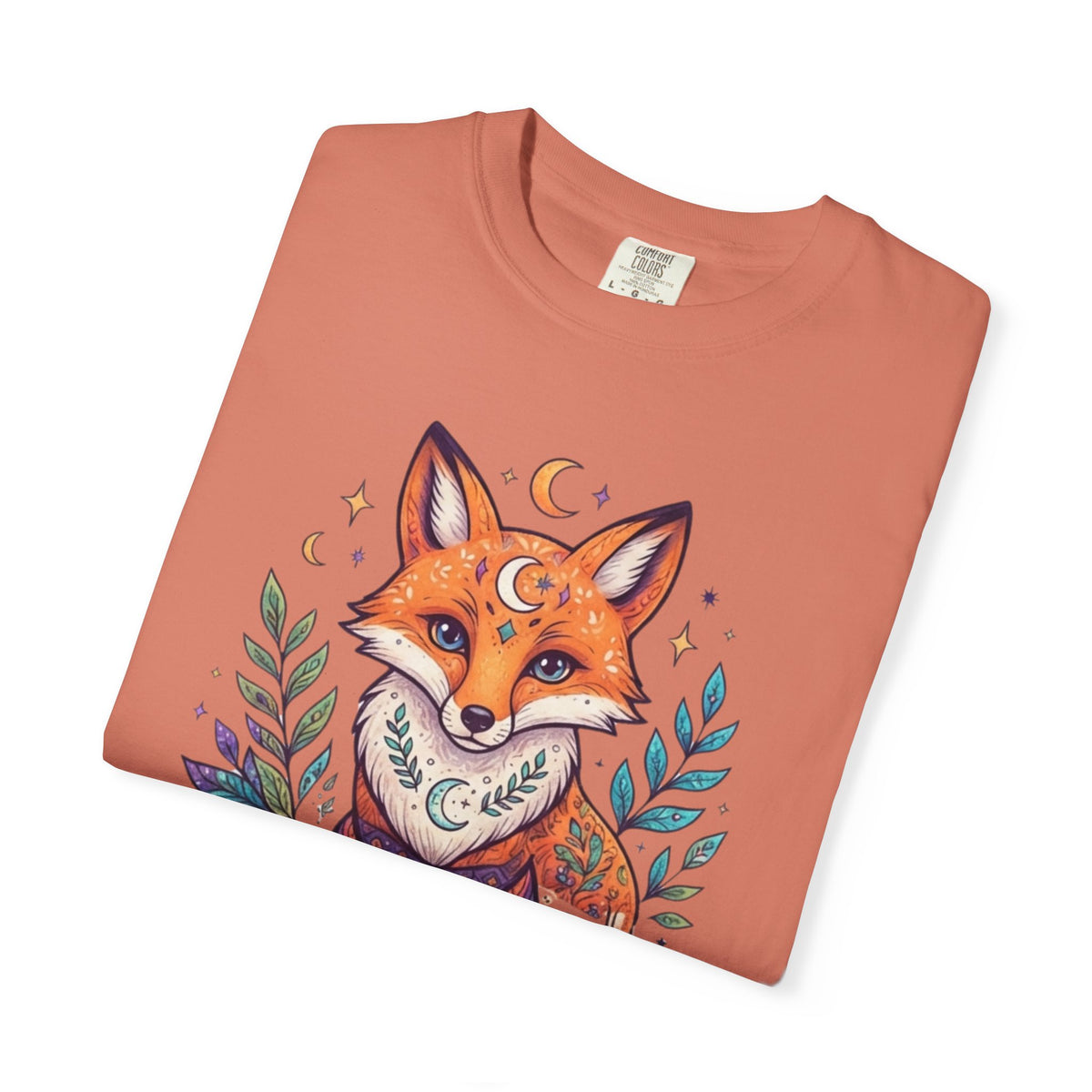 "Hippy Fox" Unisex Garment-Dyed Tee