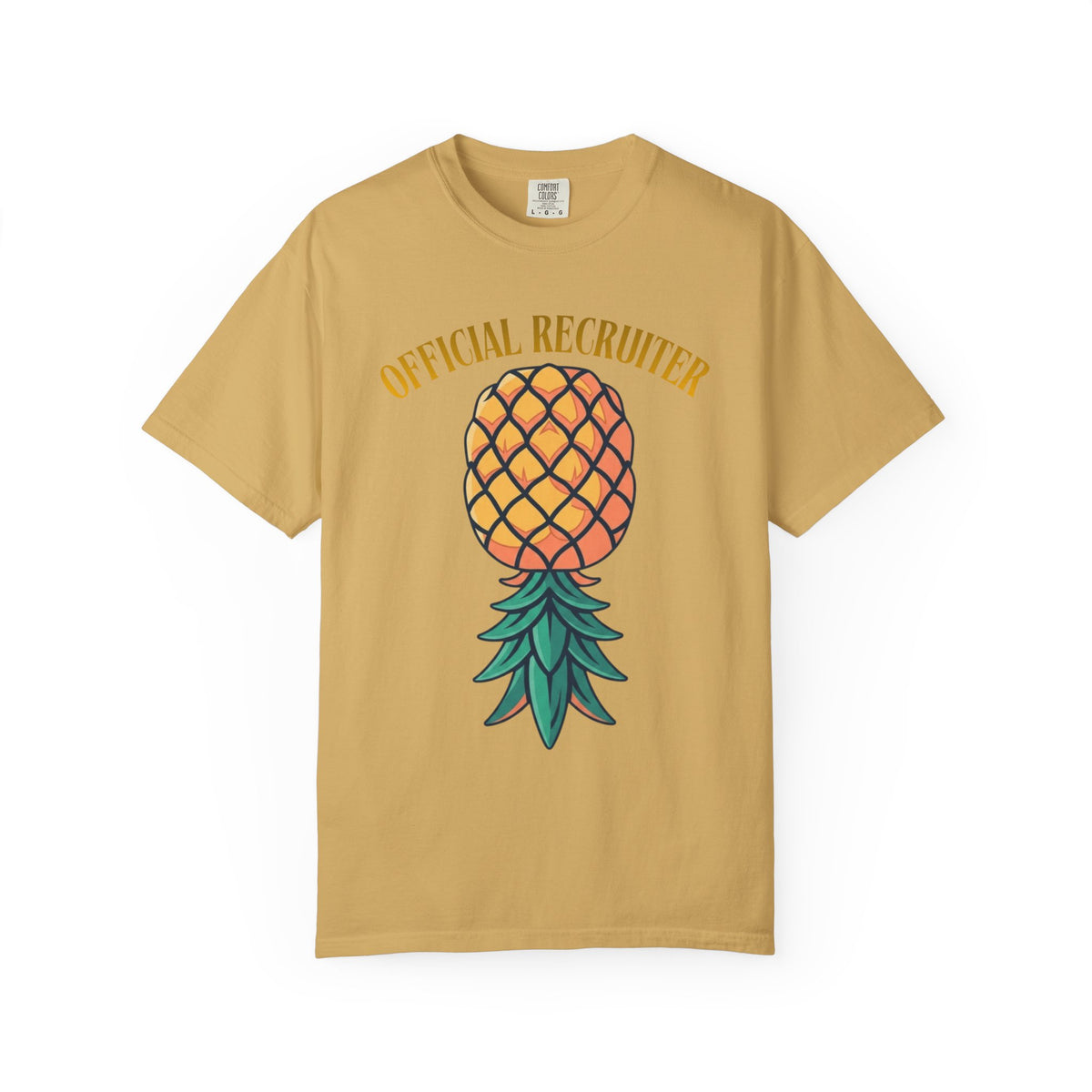 Color: Mustard | Official Recruiter Unisex Garment-Dyed Tee