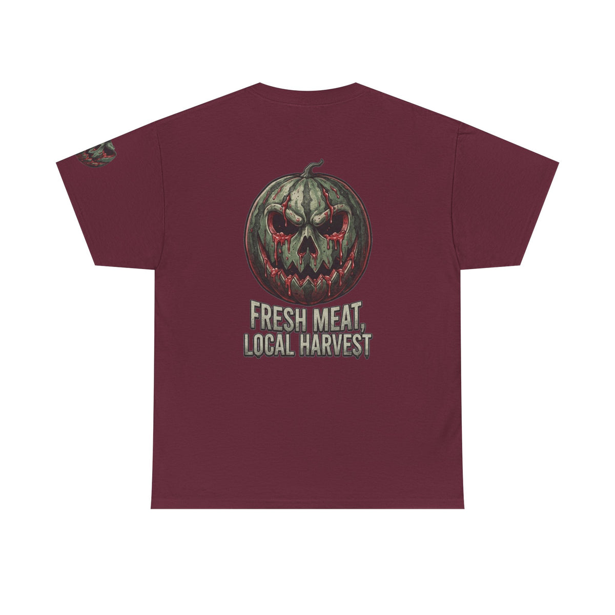 Color: Maroon | Fresh Meat, Local Harvest Premium Graphic Tee