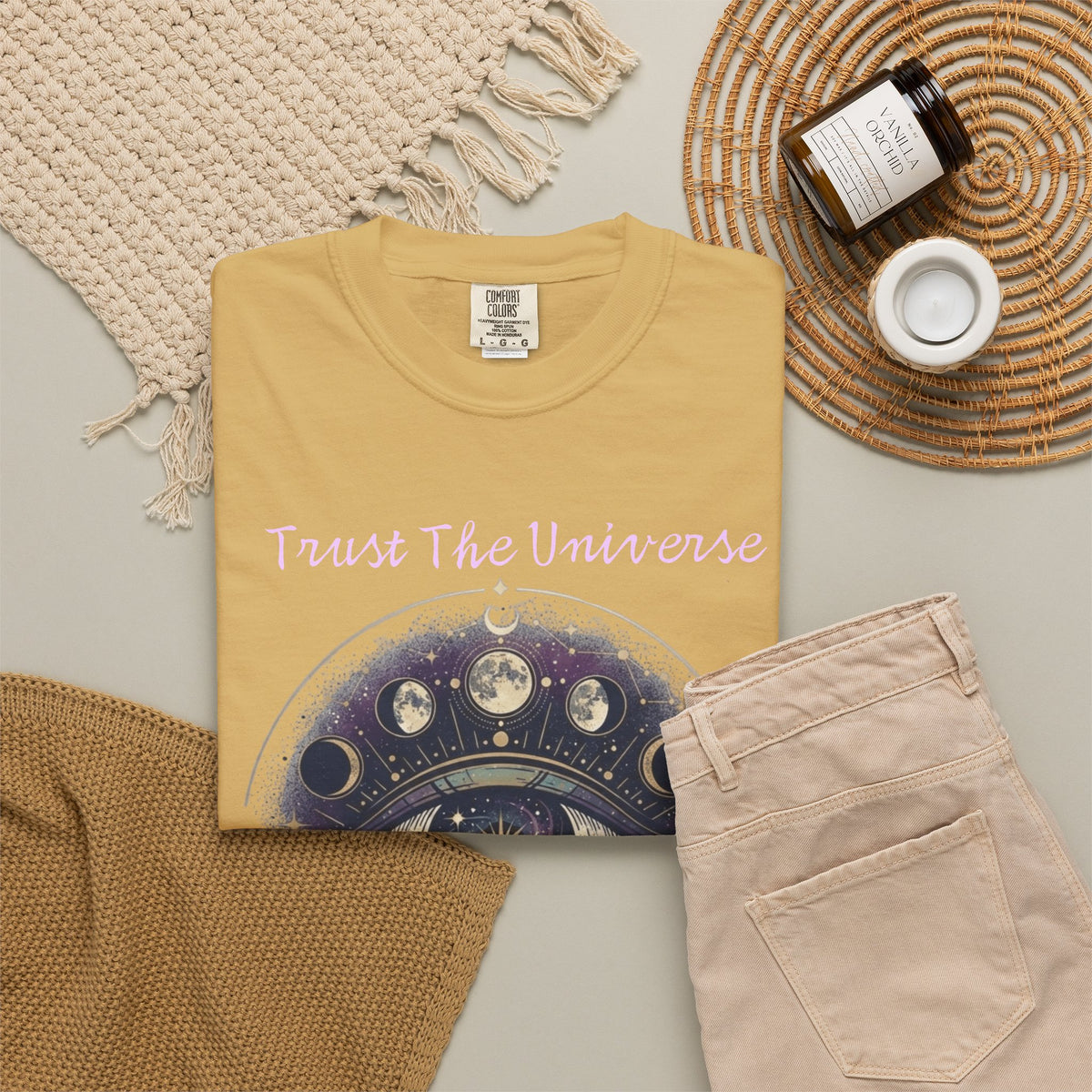 "Trust the Universe" Unisex Garment-Dyed Tee