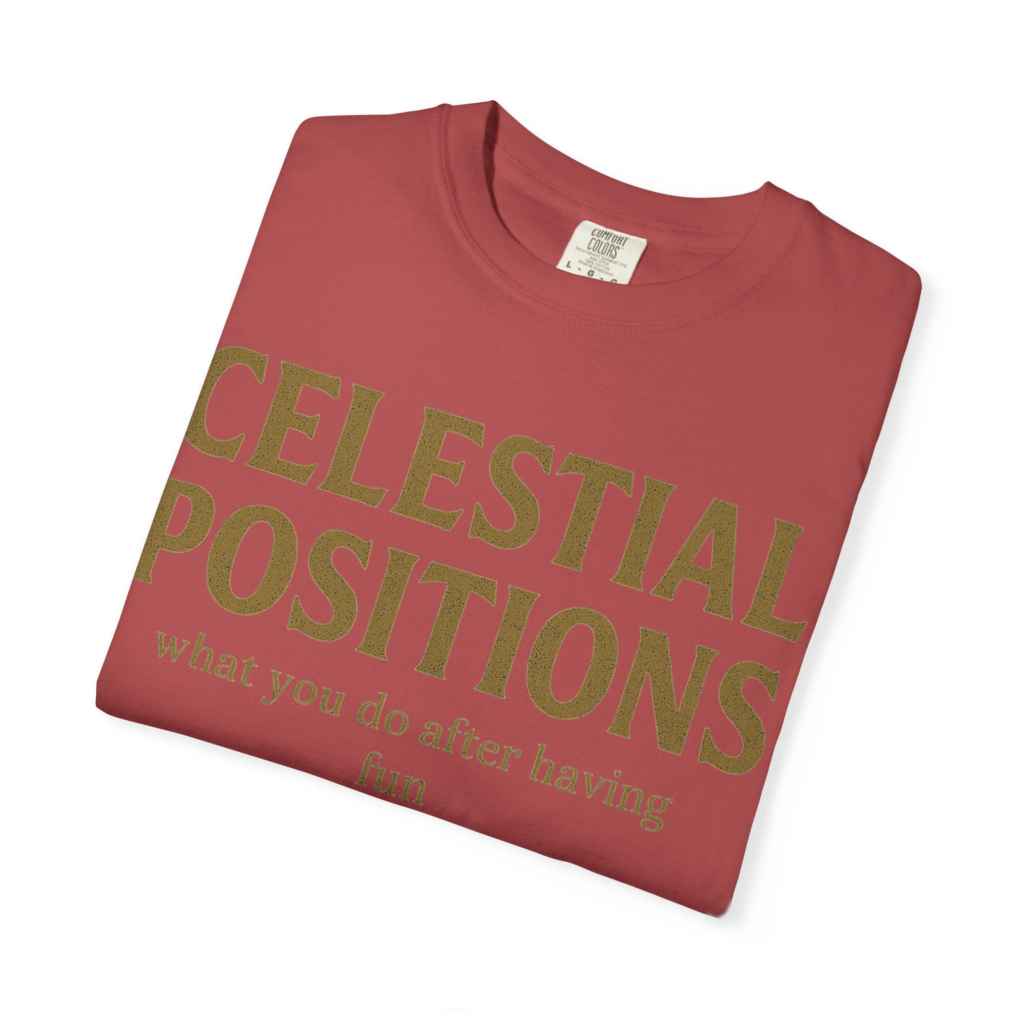 "Celestial Positions" Unisex Garment-Dyed T-shirt