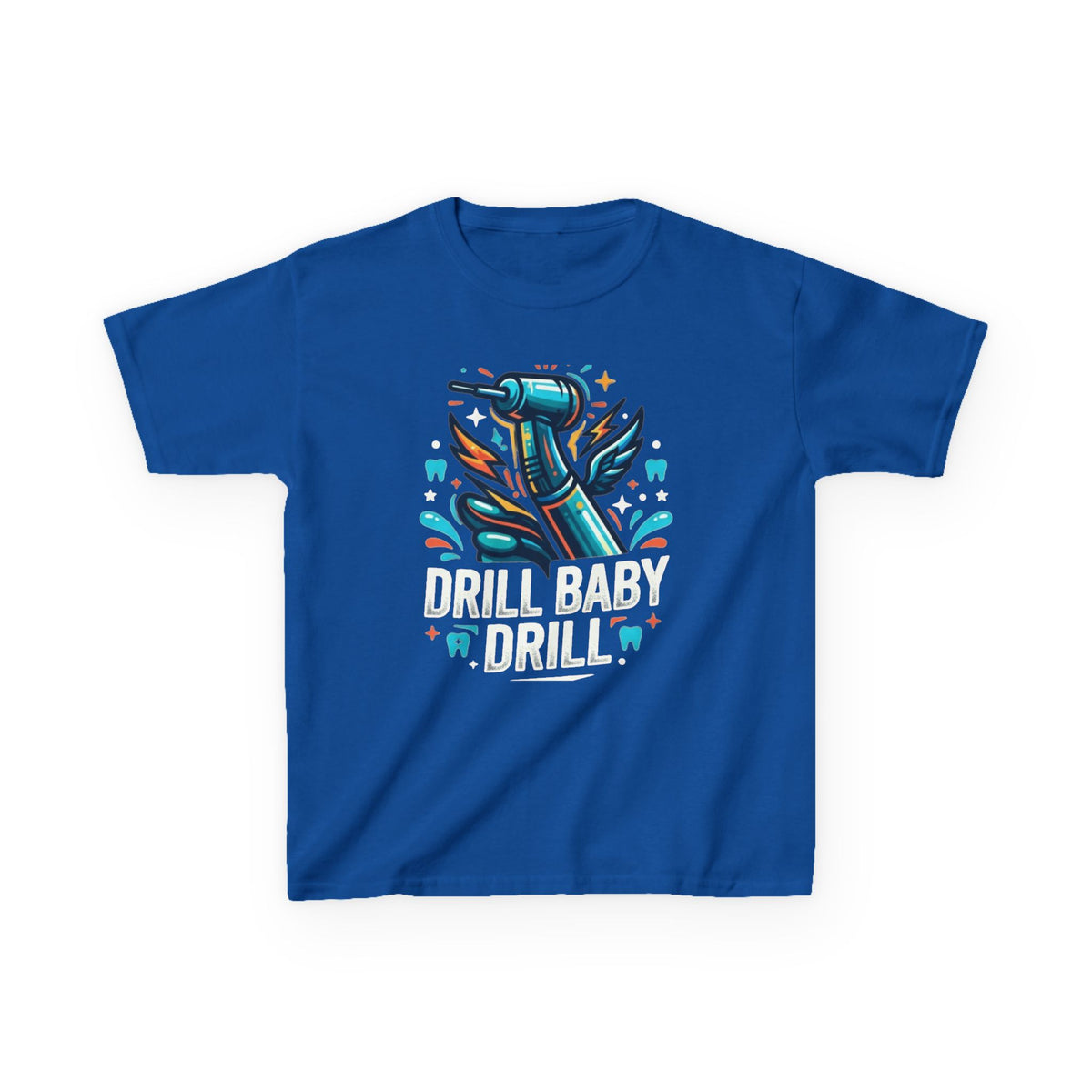 Color: Royal | Drill Baby Drill Kids Tee