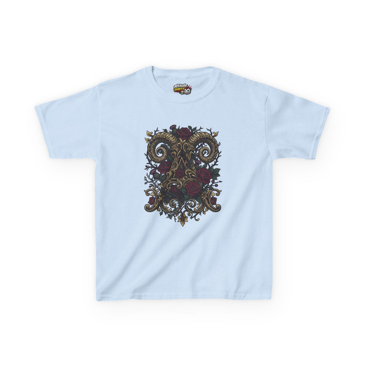 Floral Monogram Aries Kids Tee