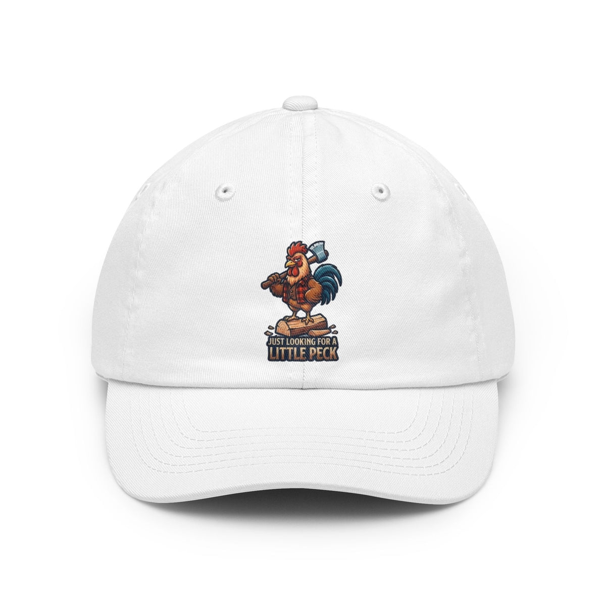 Color: White | Looking For A Little Peck Dad Hat