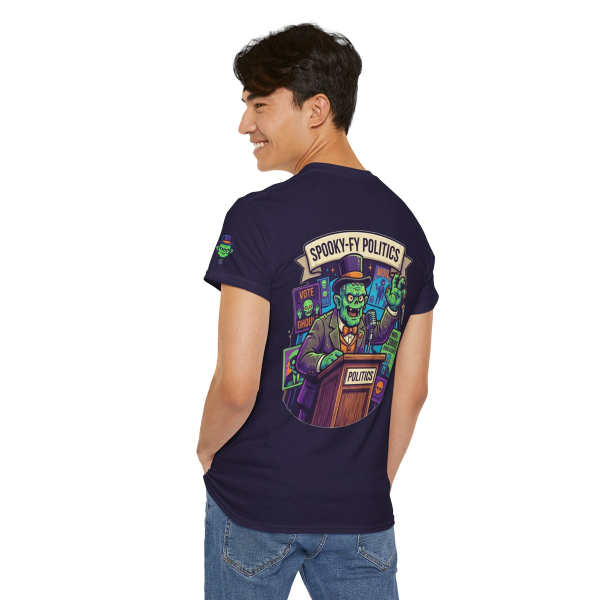 Color: Blackberry | Spooky-Fy Politics Premium Graphic Tee