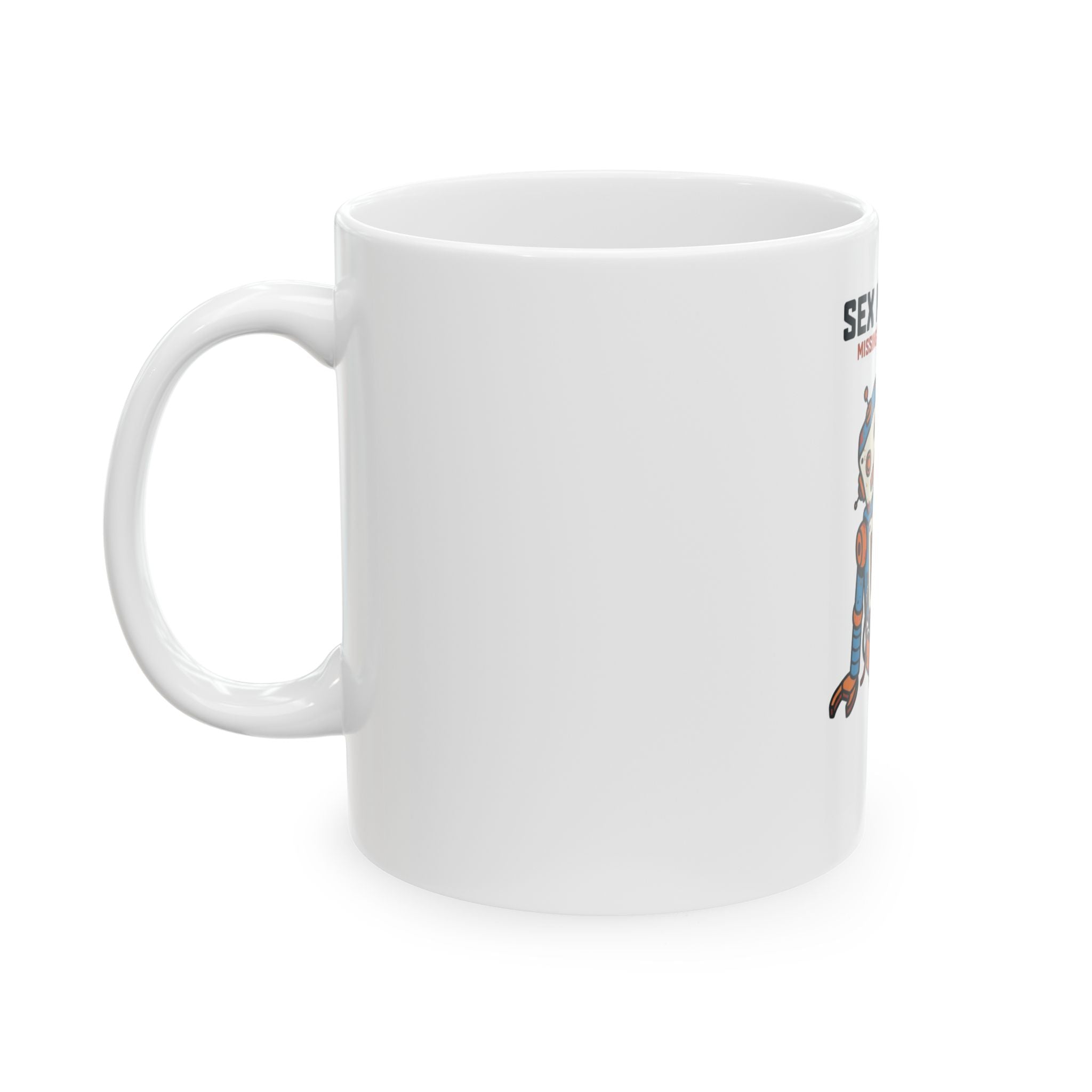 "Sex Machine" White Ceramic Mug