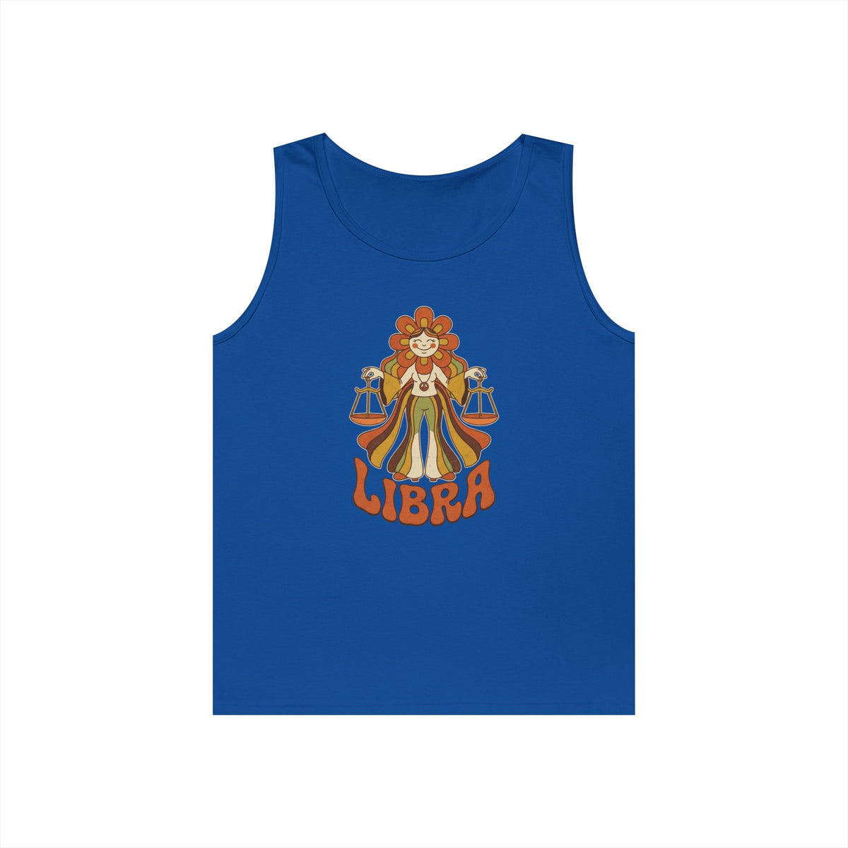 "Retro Mascot Groovy Libra" Tank Top