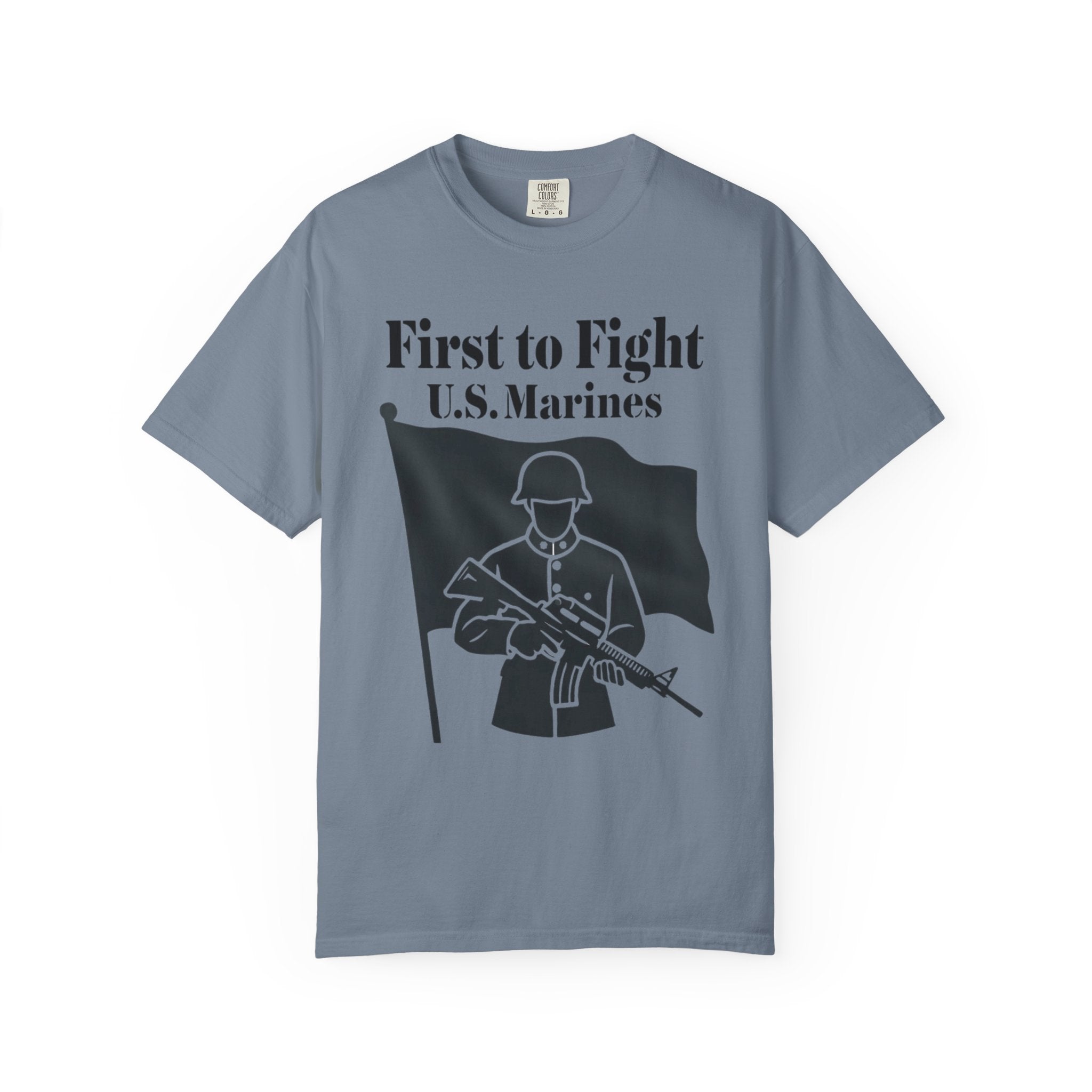 "First to Fight" Unisex Garment-Dyed T-shirt