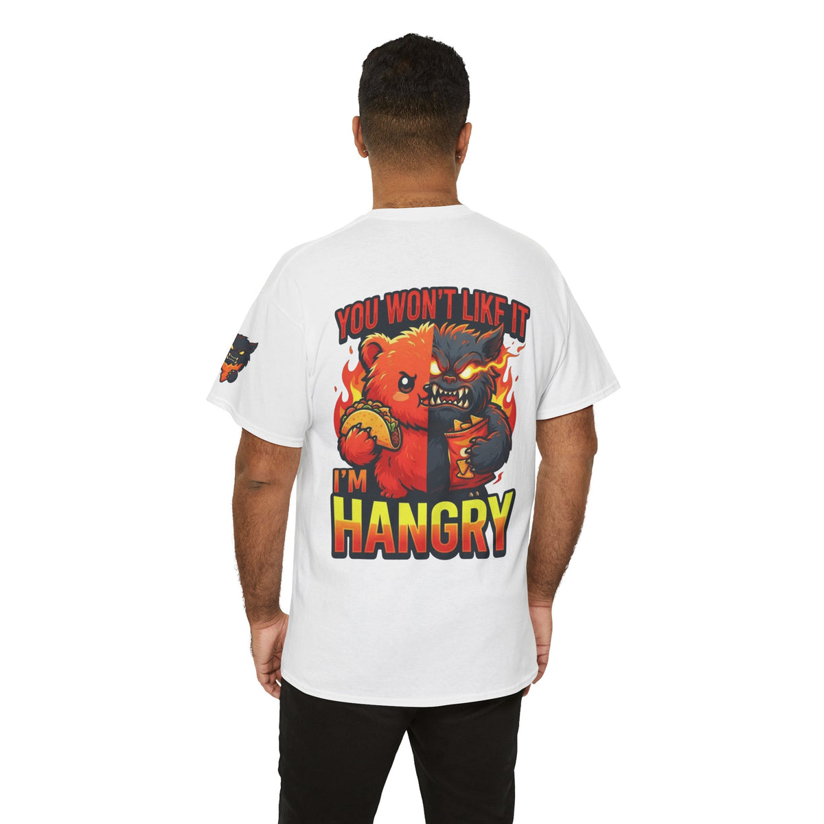 Color: White | You Won't Like It I'm Hangry Premium Graphic Tee