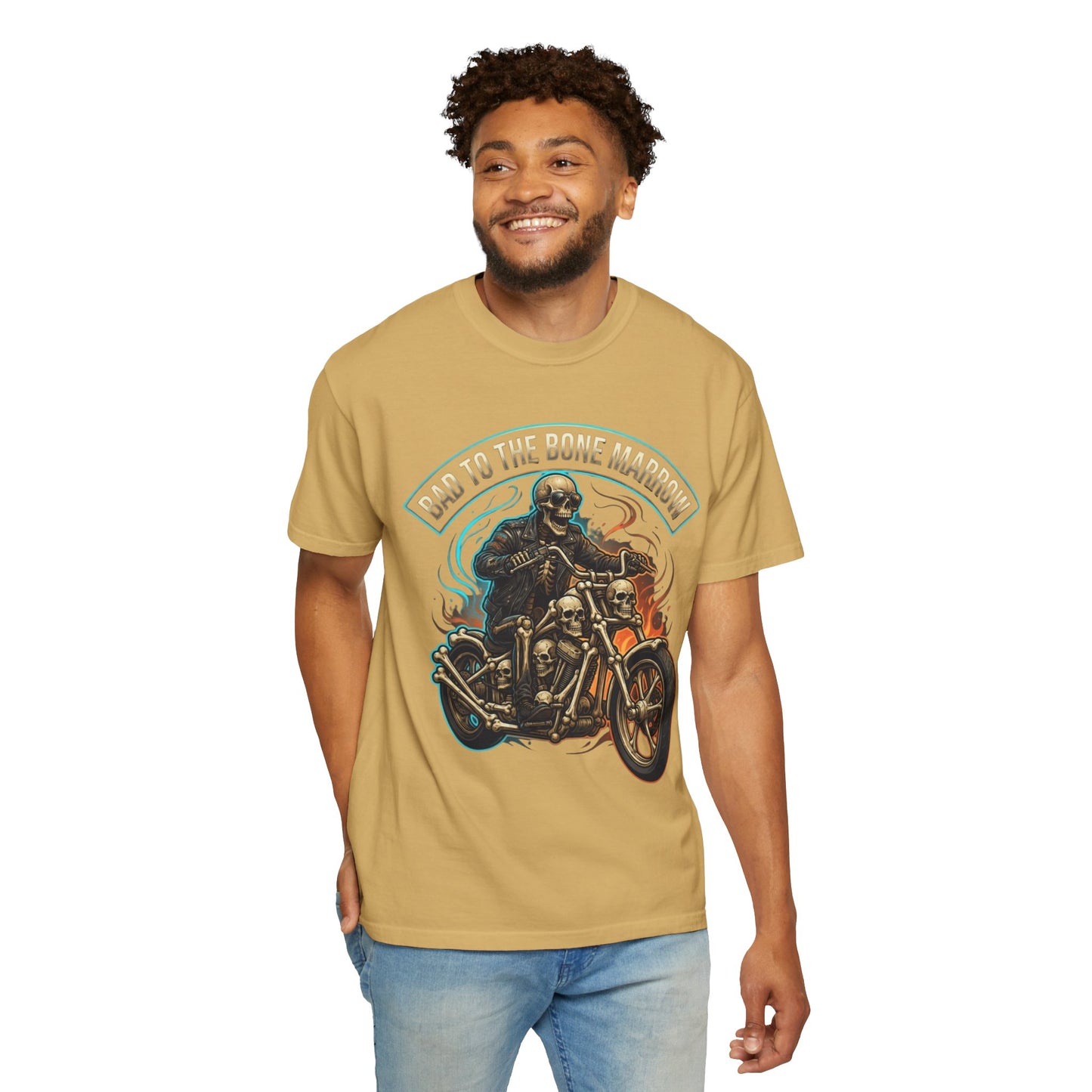 "Bad to the Bone Marrow" Unisex Garment-Dyed Tee