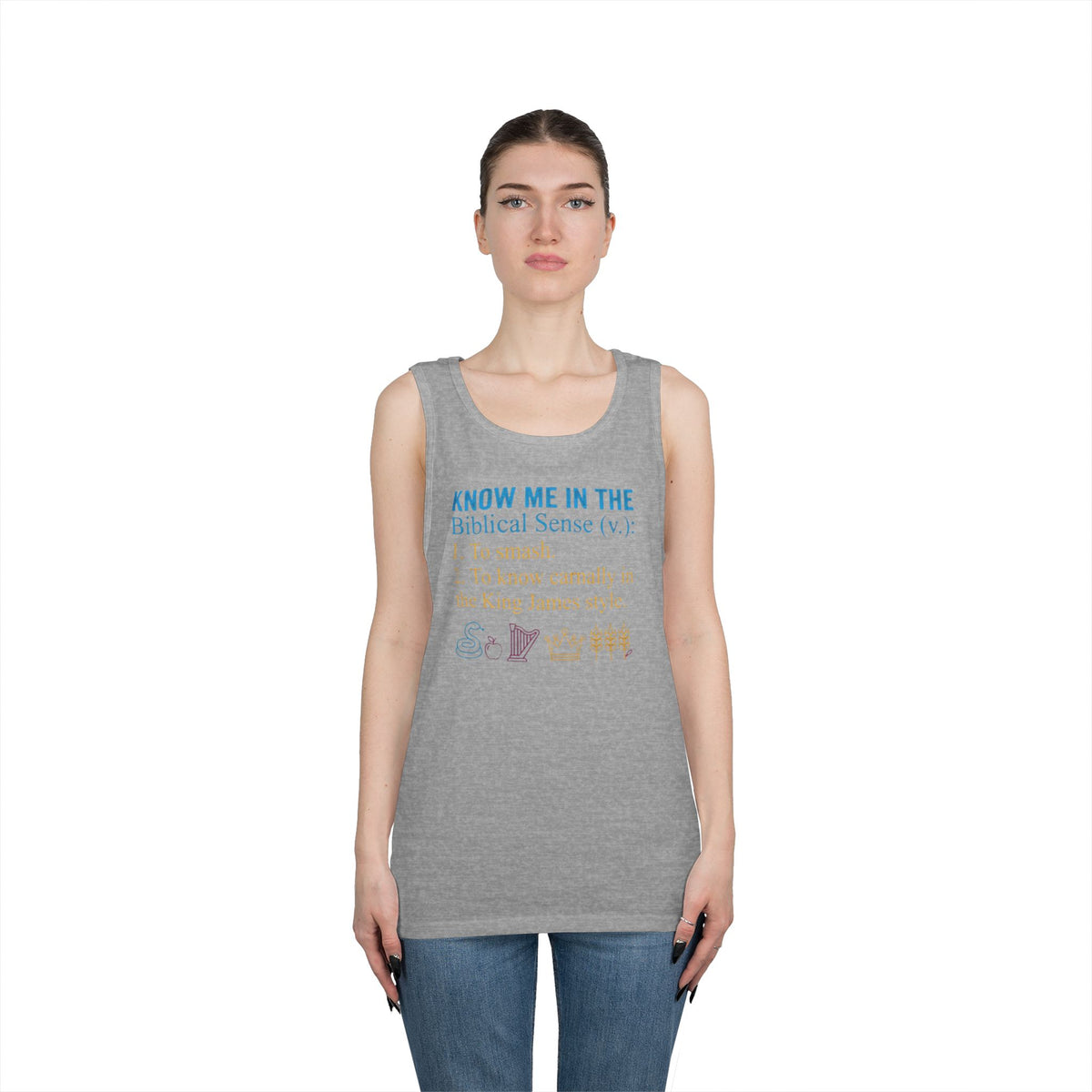 "Good Book Series Know Me In The Biblical Sense" Tank Top