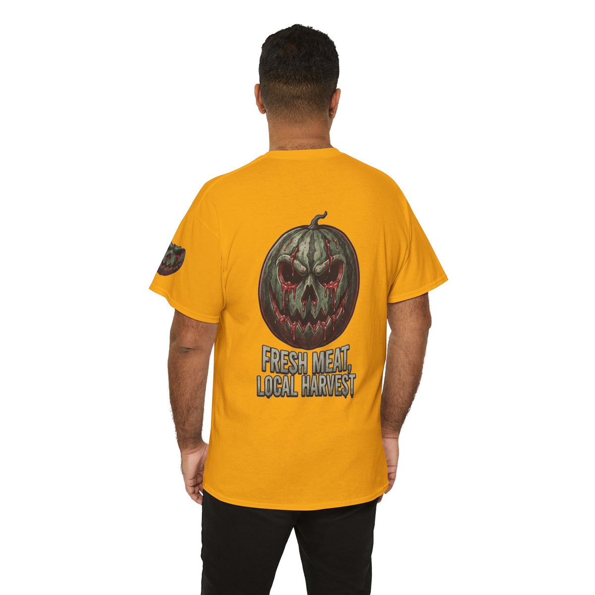 Color: Gold | Fresh Meat, Local Harvest Premium Graphic Tee