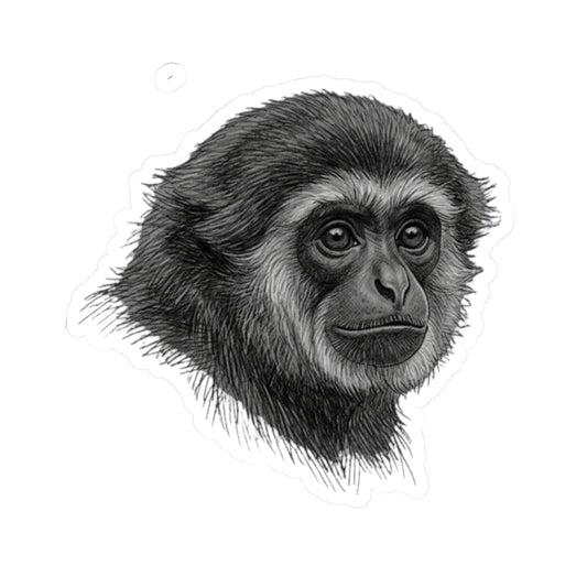 "Pencil Sketch Art Gibbon" Sticker