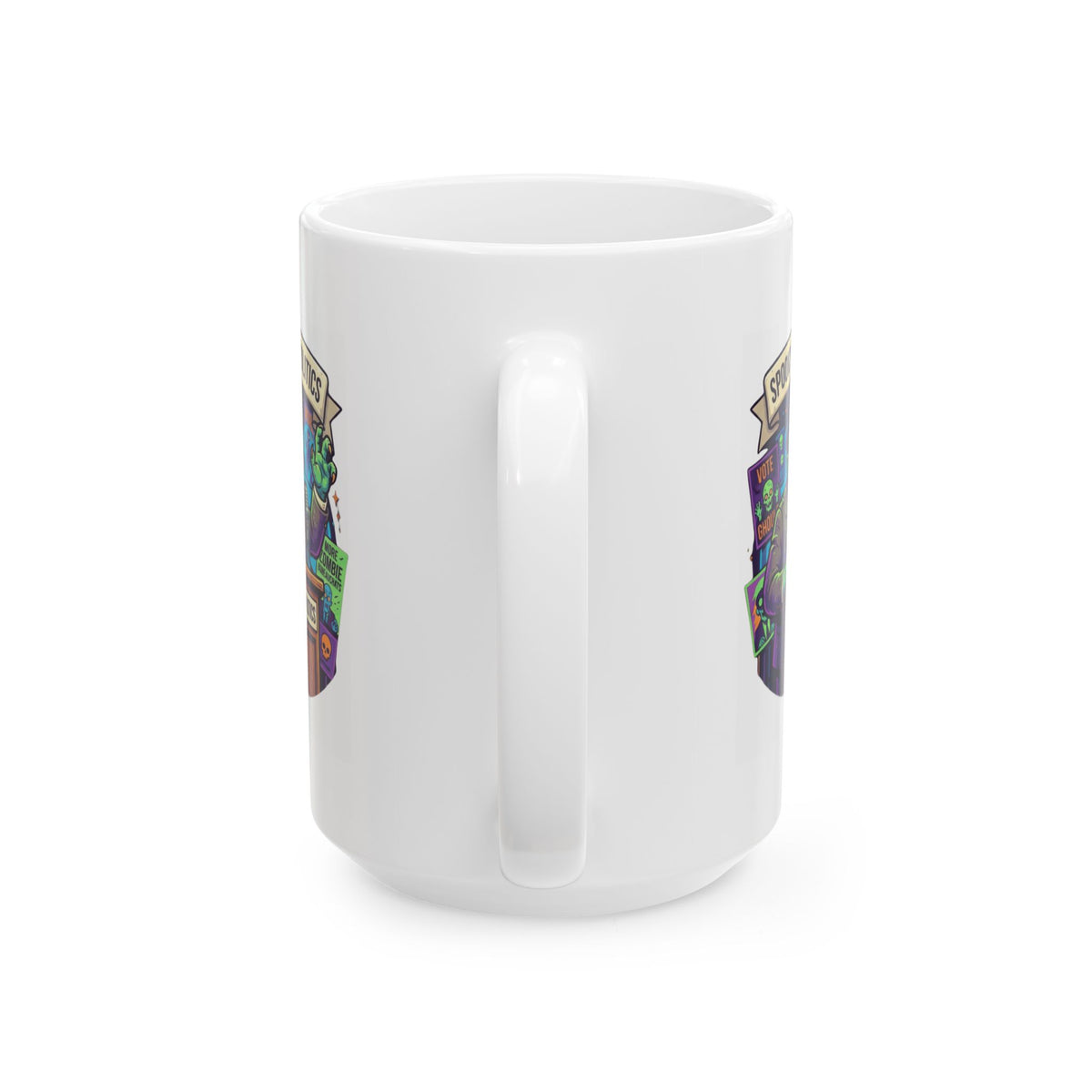 "Spooky-Fy Politics" White Ceramic Mug