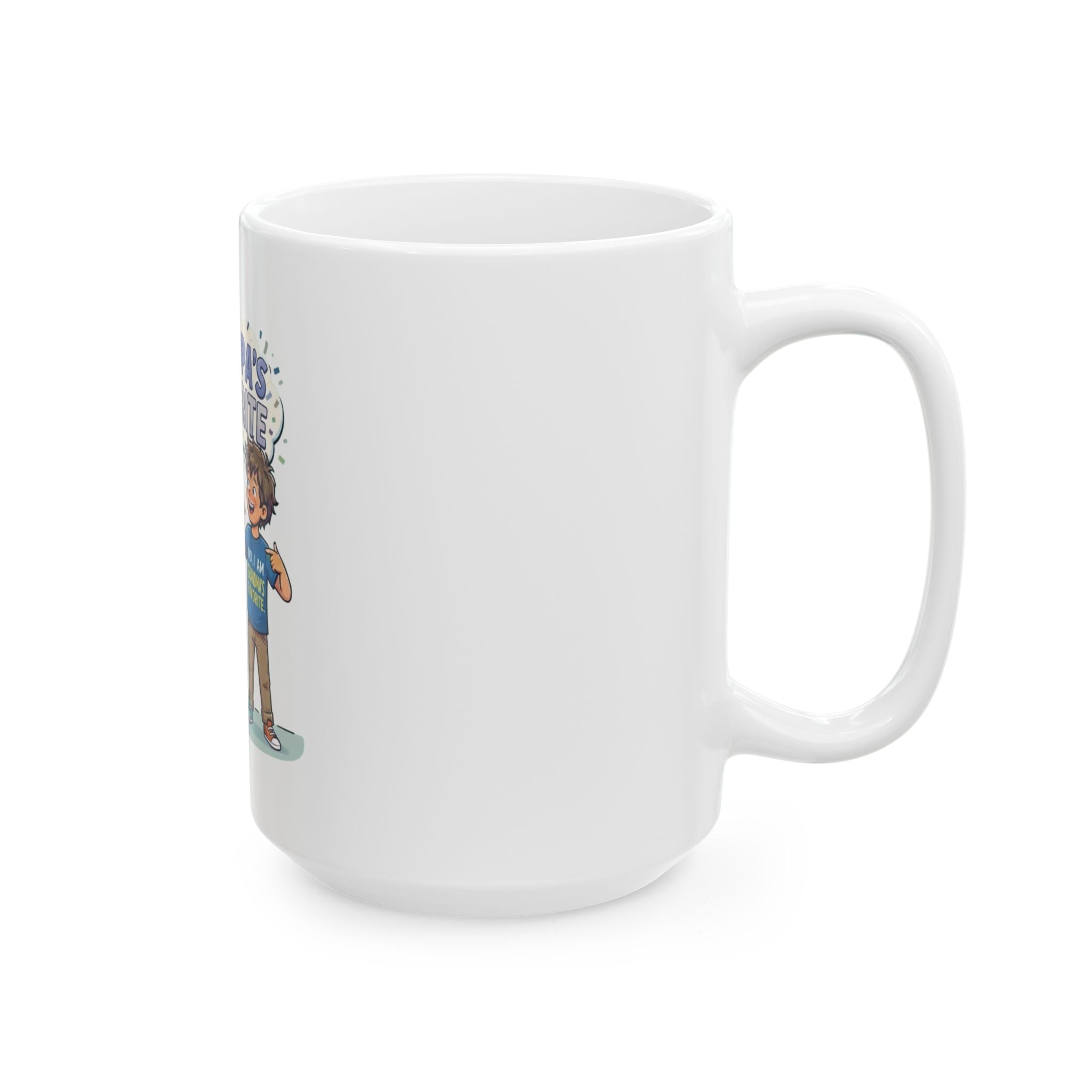 "Grandpa's Favorite" White Ceramic Mug