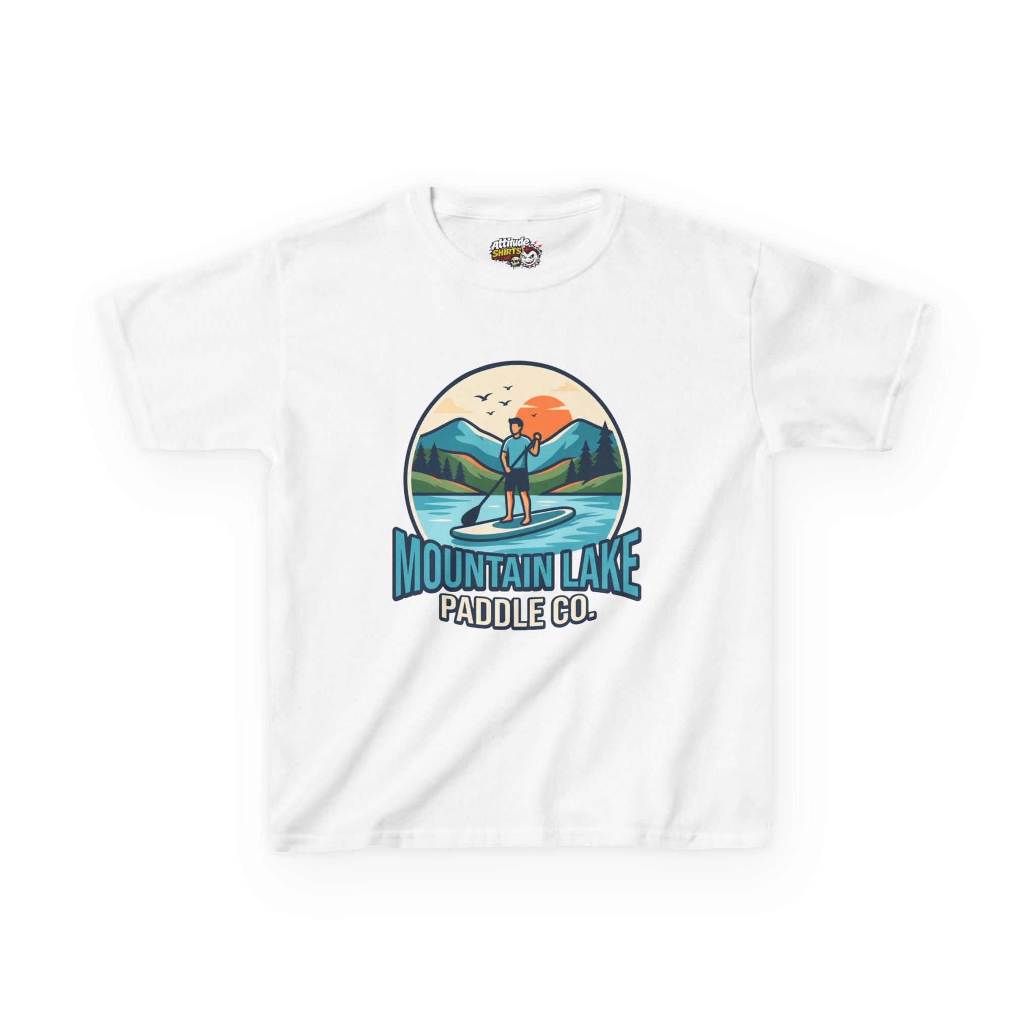 "Mountain Lake Paddle Board" Kids Tee
