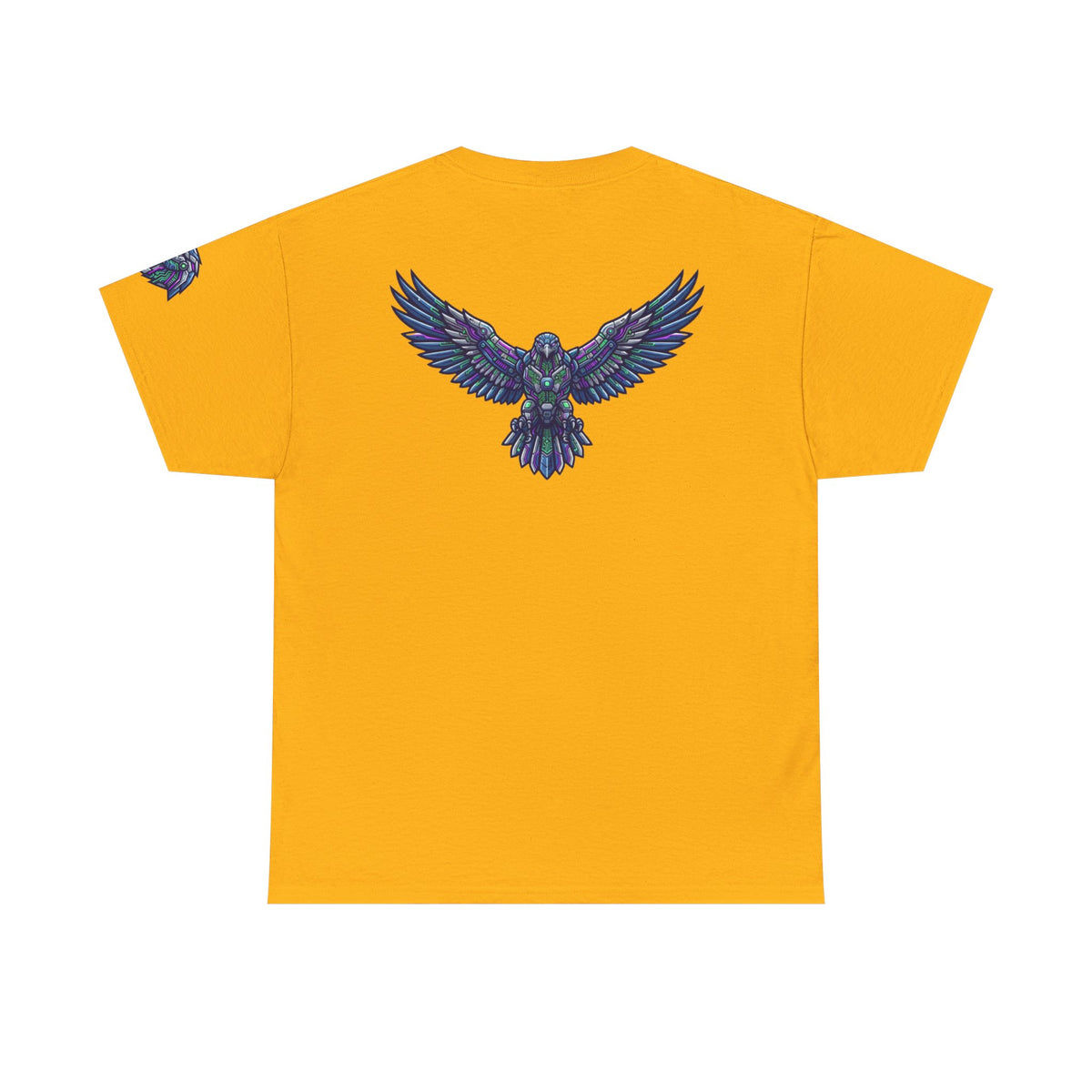 Color: Gold | Cyber Falcon Premium Graphic Tee