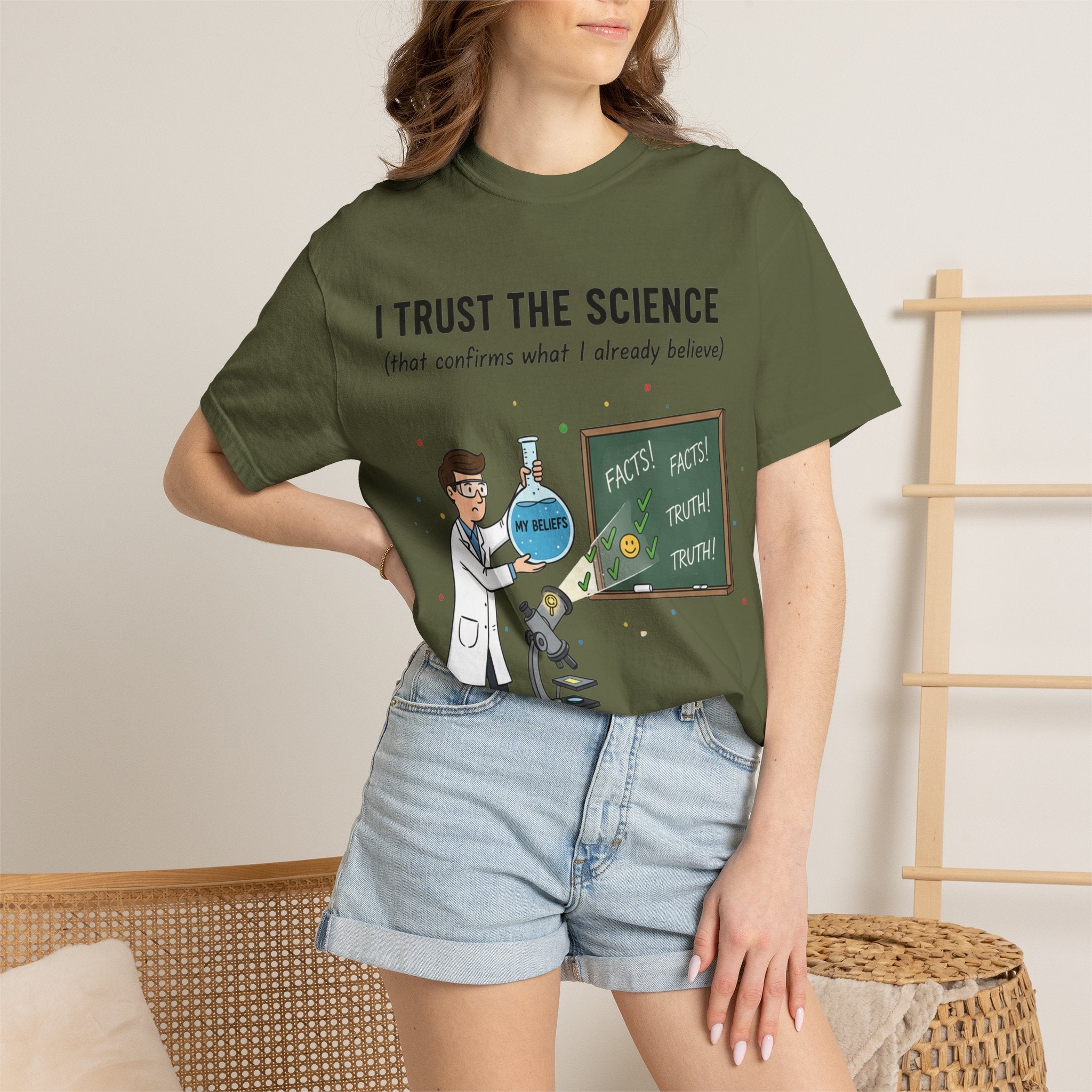 "I Trust The Science" Unisex Garment-Dyed T-shirt