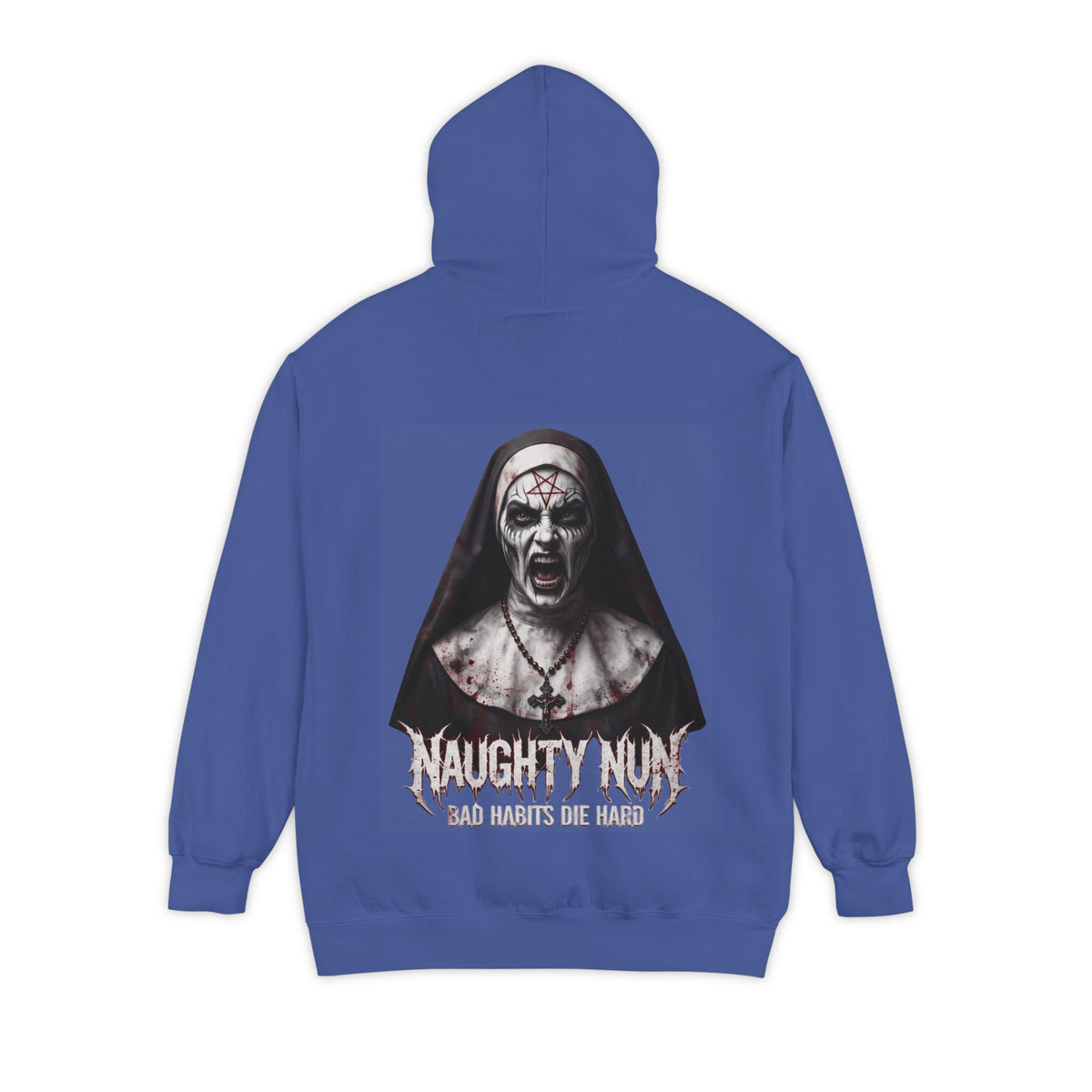 "Naughty Nun" Garment-Dyed Hoodie