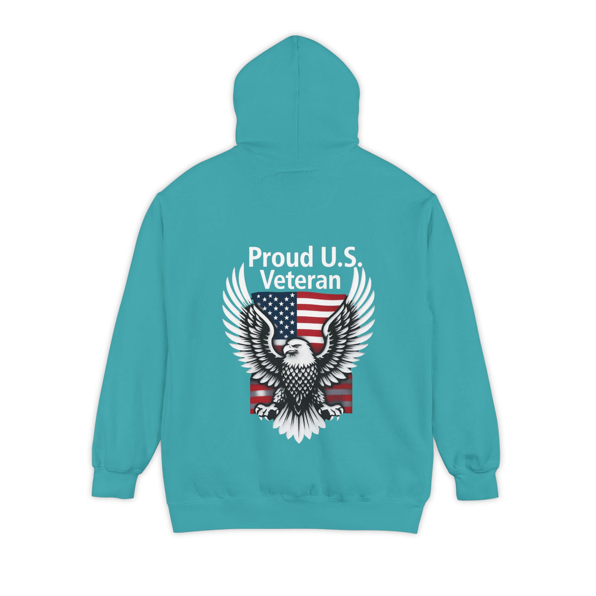 Color: Seafoam | Proud Veteran Garment-Dyed Hoodie