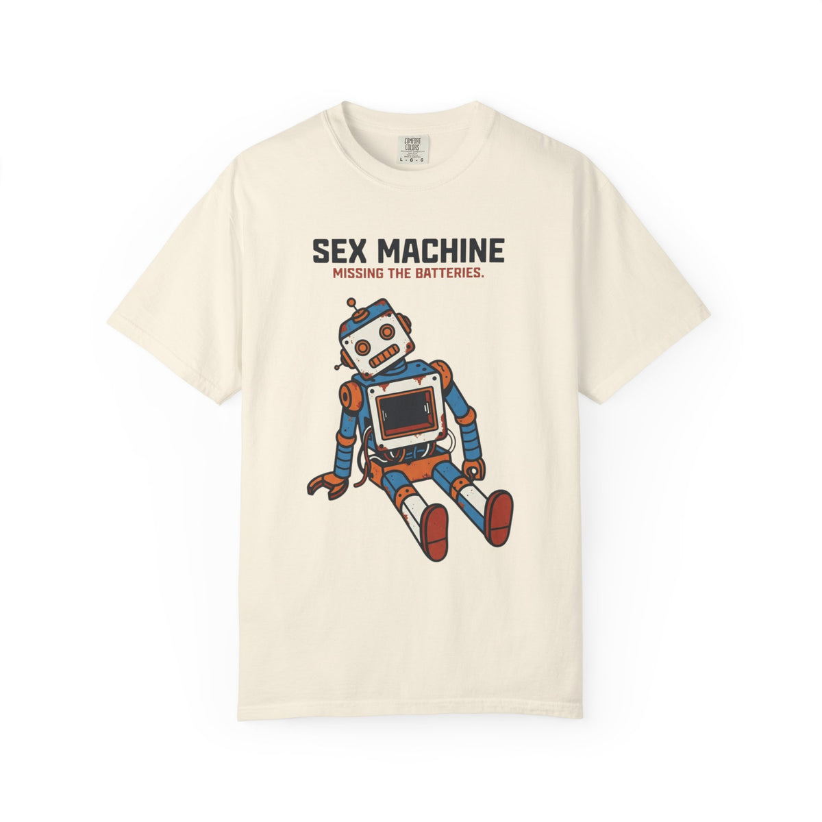 Color: Ivory | Sex Machine Unisex Garment-Dyed Tee
