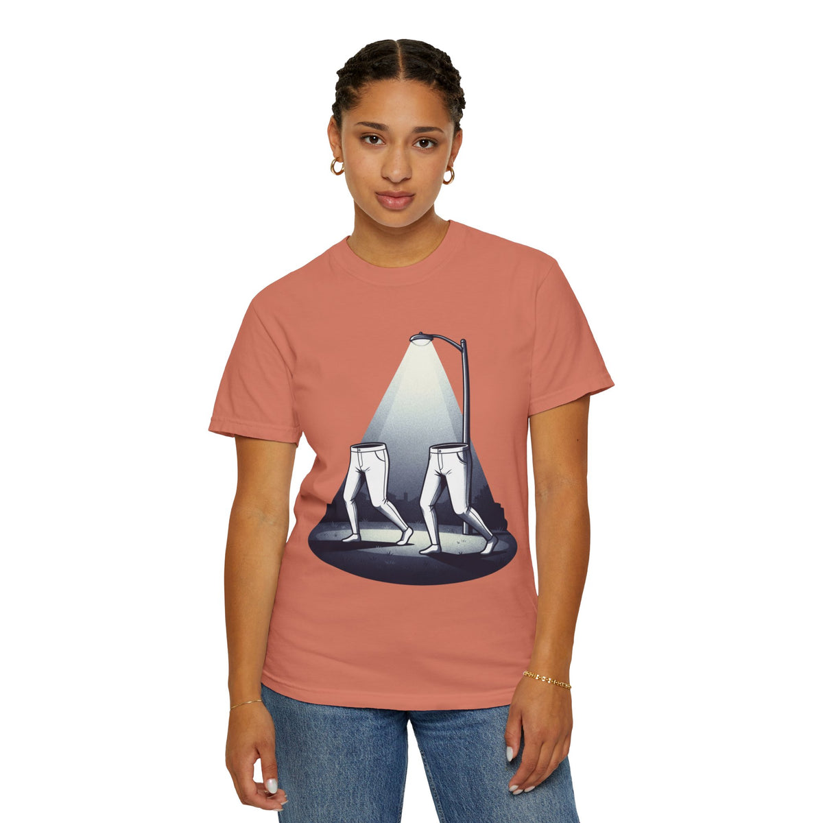 Color: Terracotta | The Fresno Nightcrawlers (California, USA) Unisex Garment-Dyed Tee