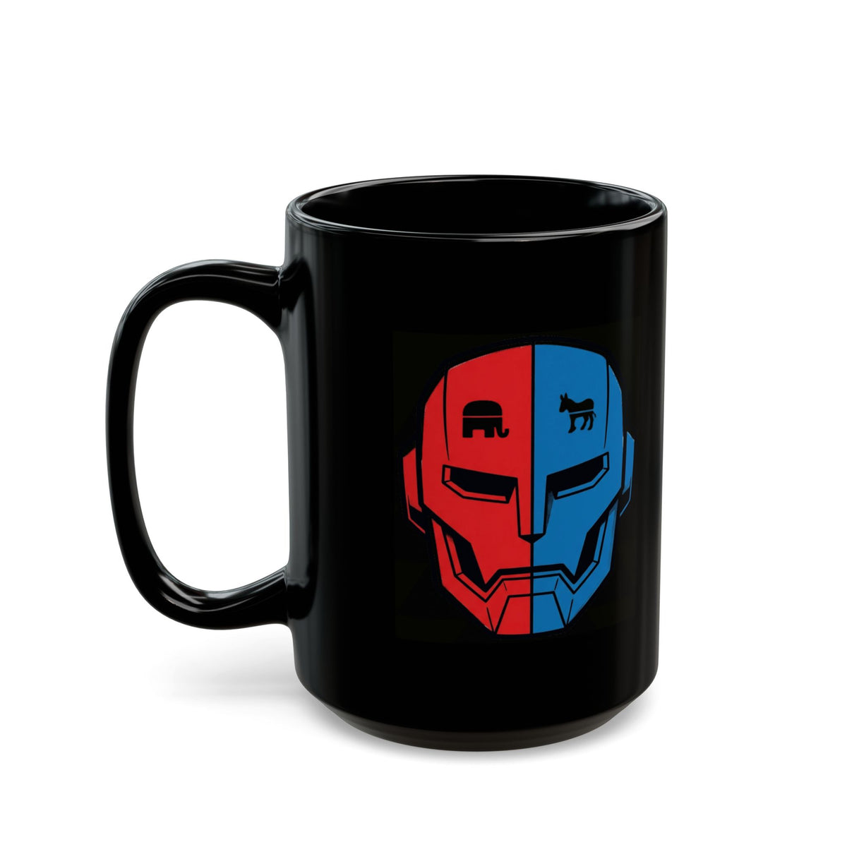 "My AI Has Opinions" Black Ceramic Mug — Graphic