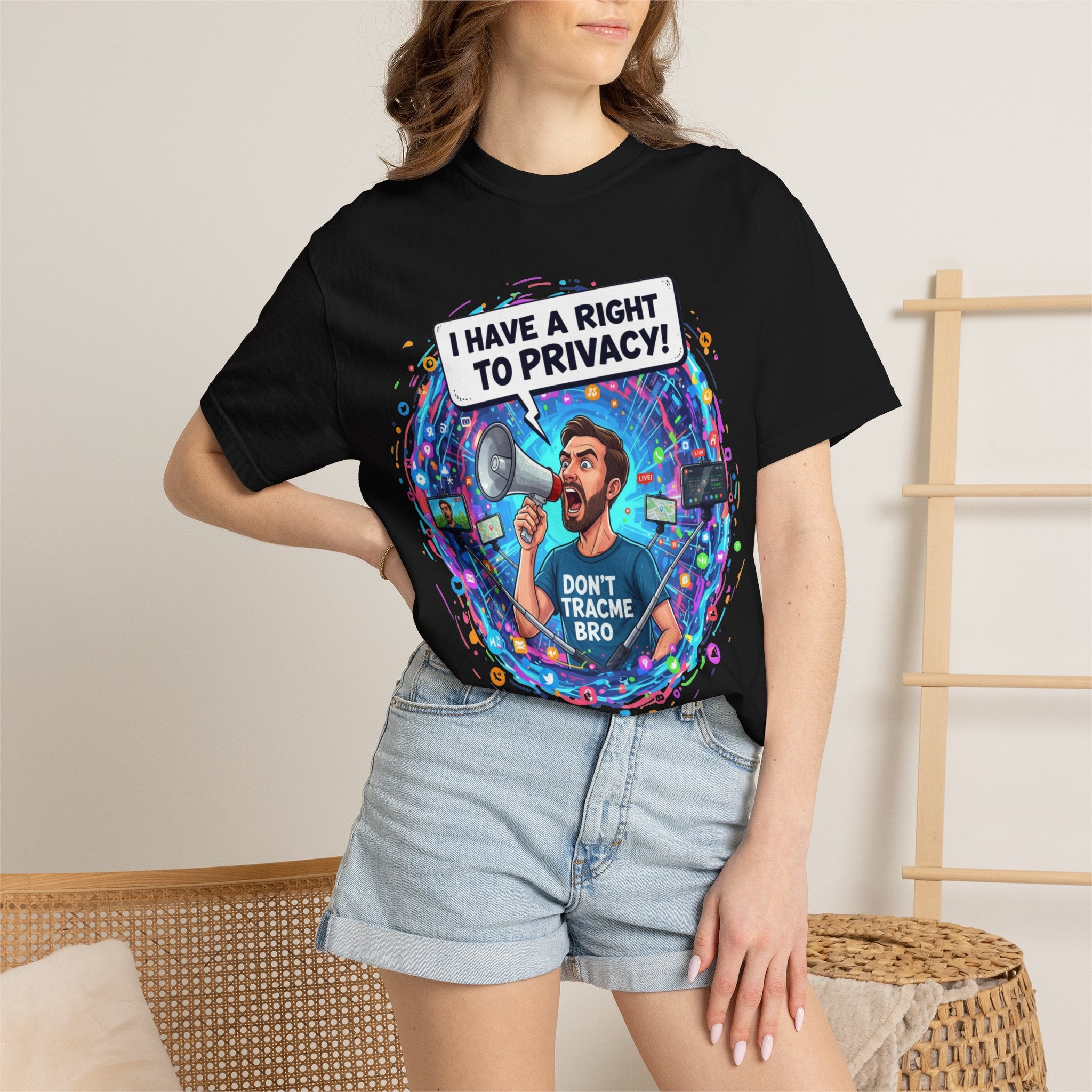 "The Right to Privacy"  Unisex Garment-Dyed T-shirt