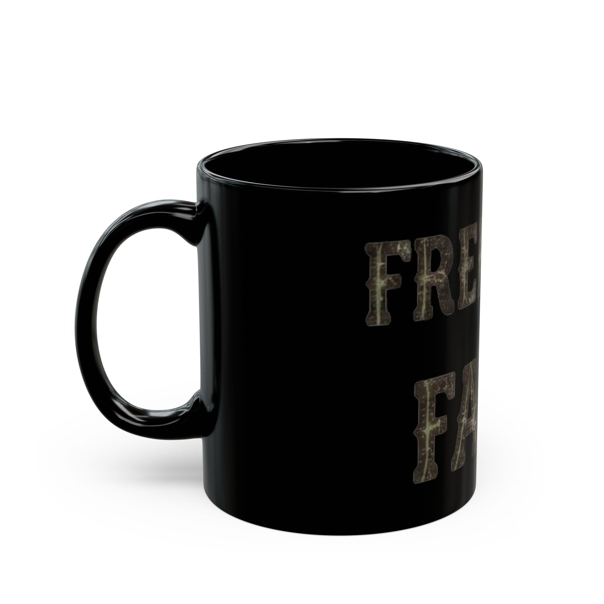 "Religious Freedom" Black Ceramic Mug — Graphic