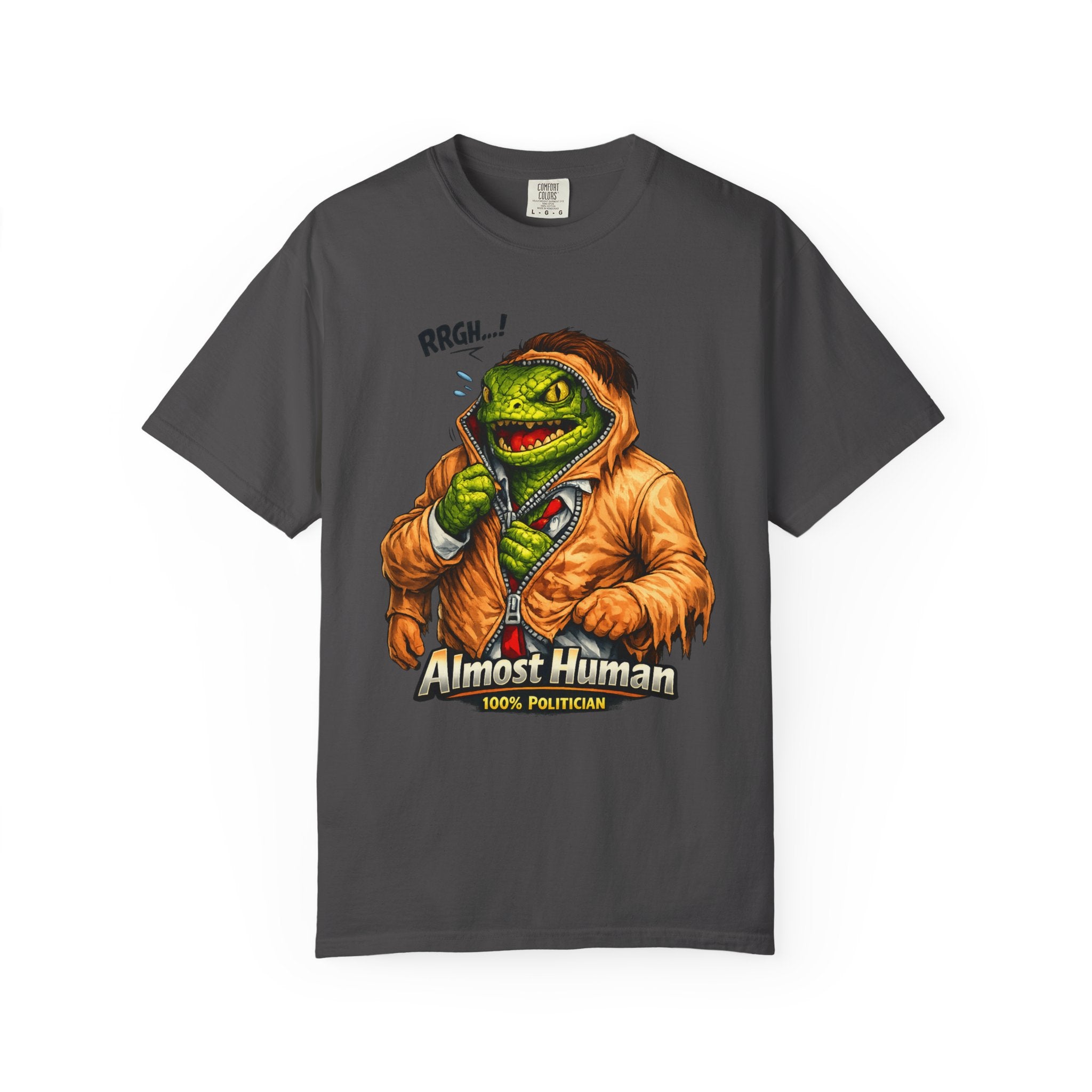 "Almost Human" Unisex Garment-Dyed T-shirt
