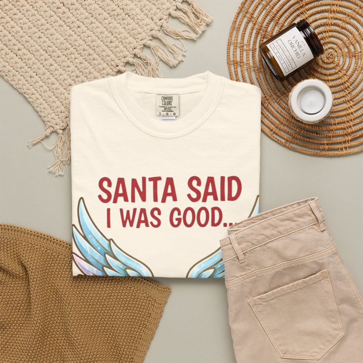 Santa Said I Was Good Unisex Garment-Dyed Tee