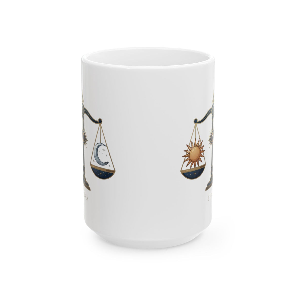 "Libra The Balanced Scales" White Ceramic Mug