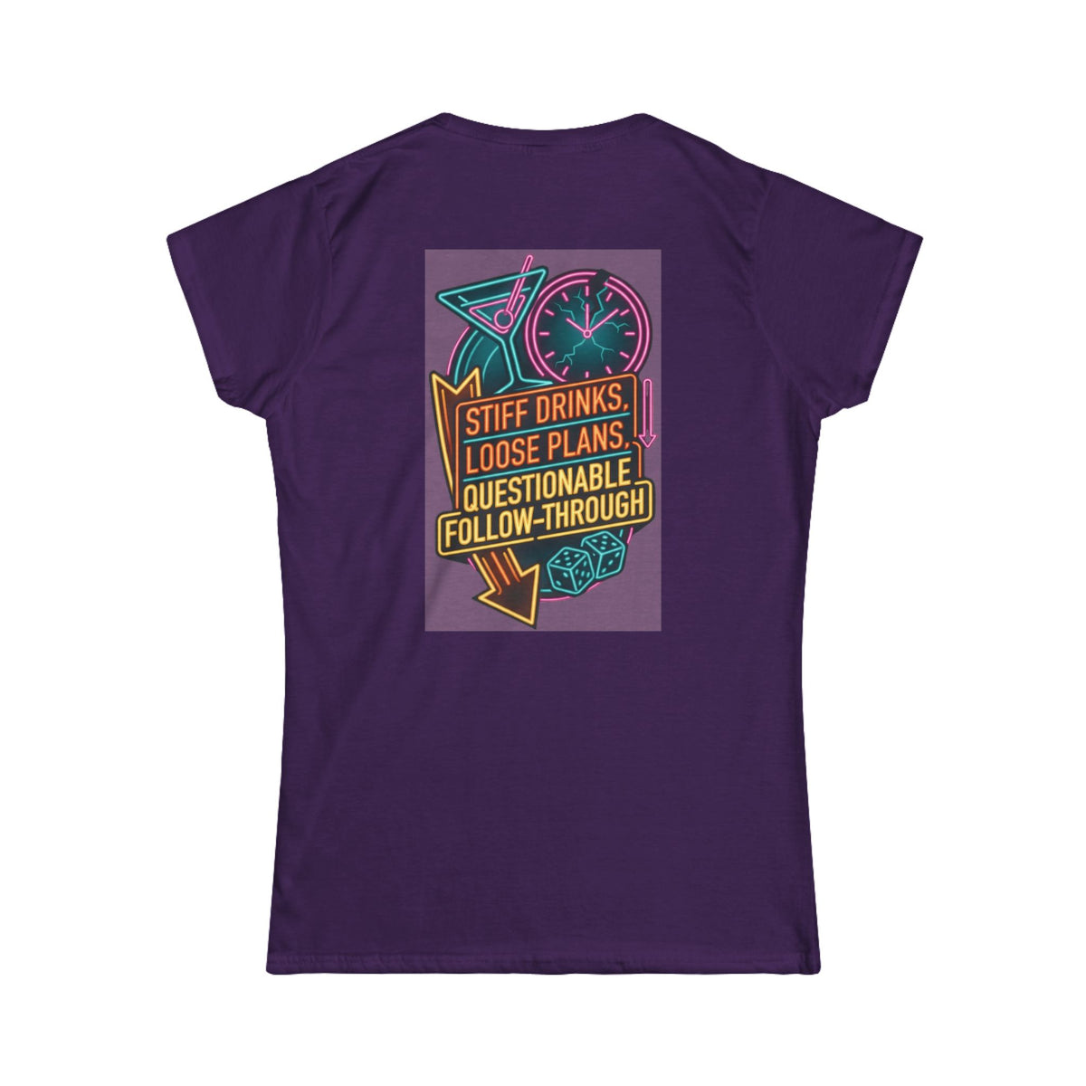 "Stiff Drinks Loose Plans" Women's Tee