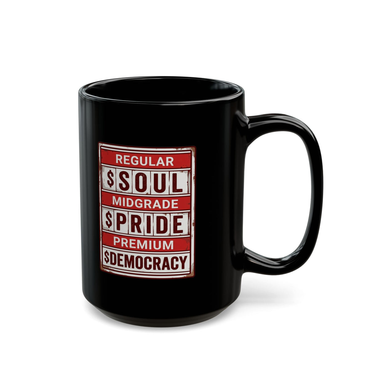 "Fueled By Putin" Black Ceramic Mug — Graphic