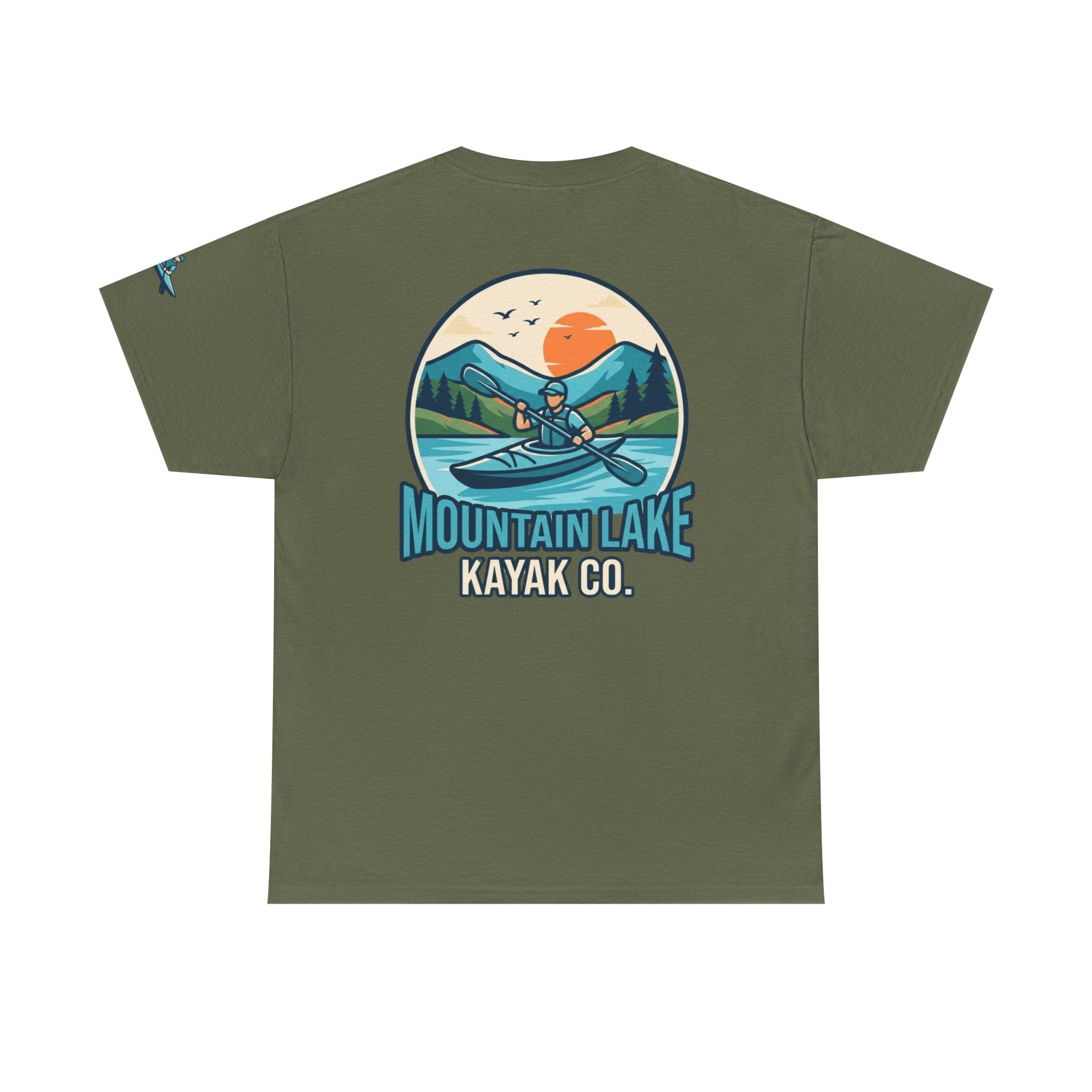 "Mountain Lake Kayak" Premium Graphic Tee