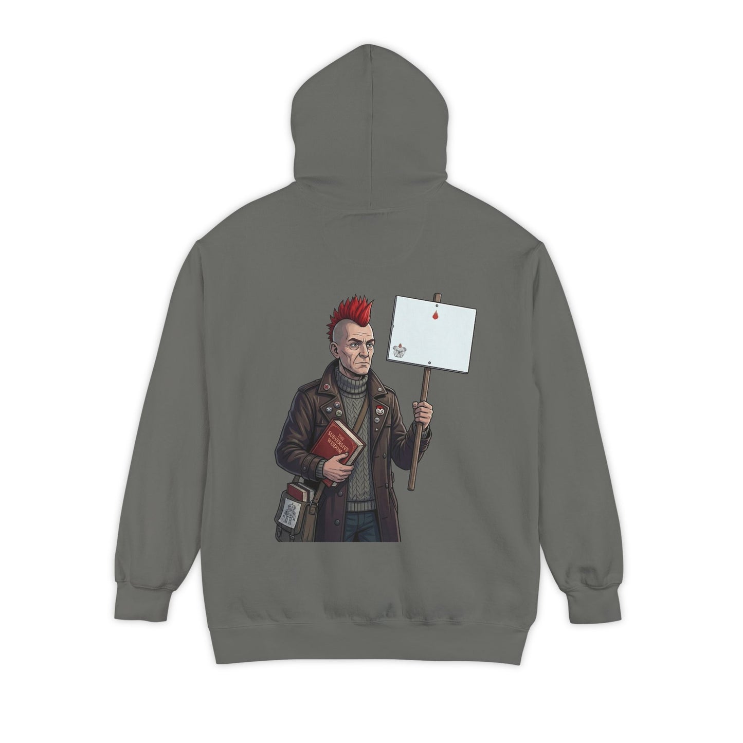 "Quiet" Garment-Dyed Hoodie