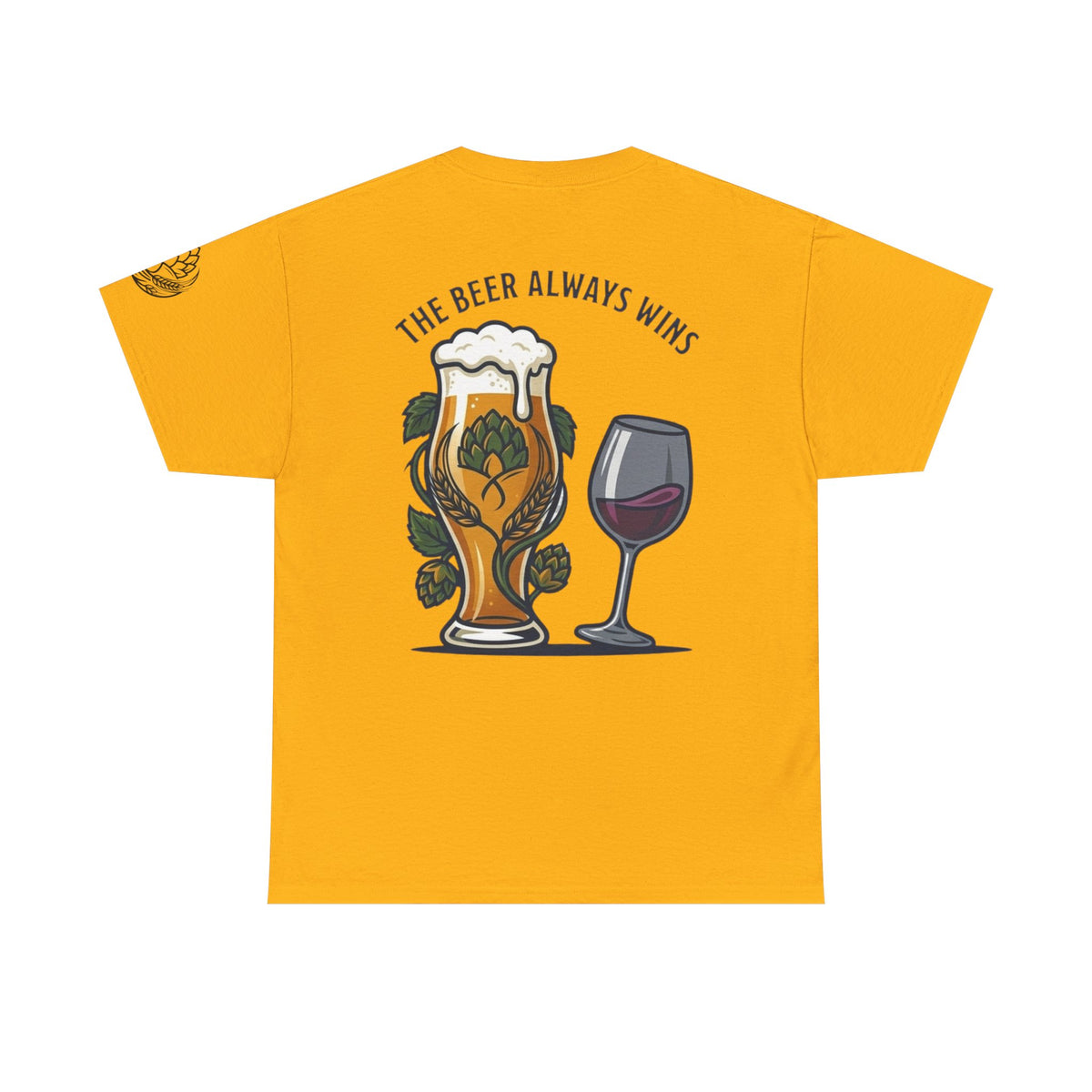Color: Gold | The Beer Always Wins Premium Graphic Tee